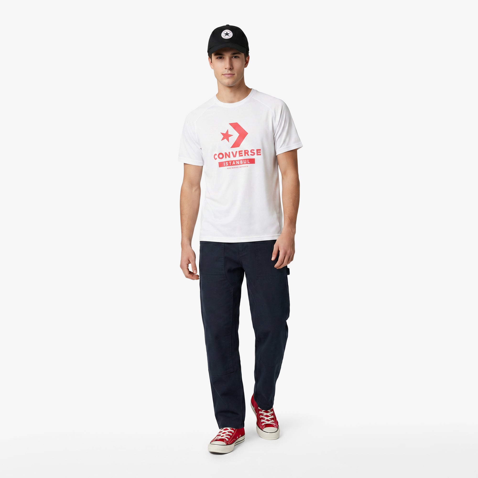 Converse Erkek Beyaz T-Shirt