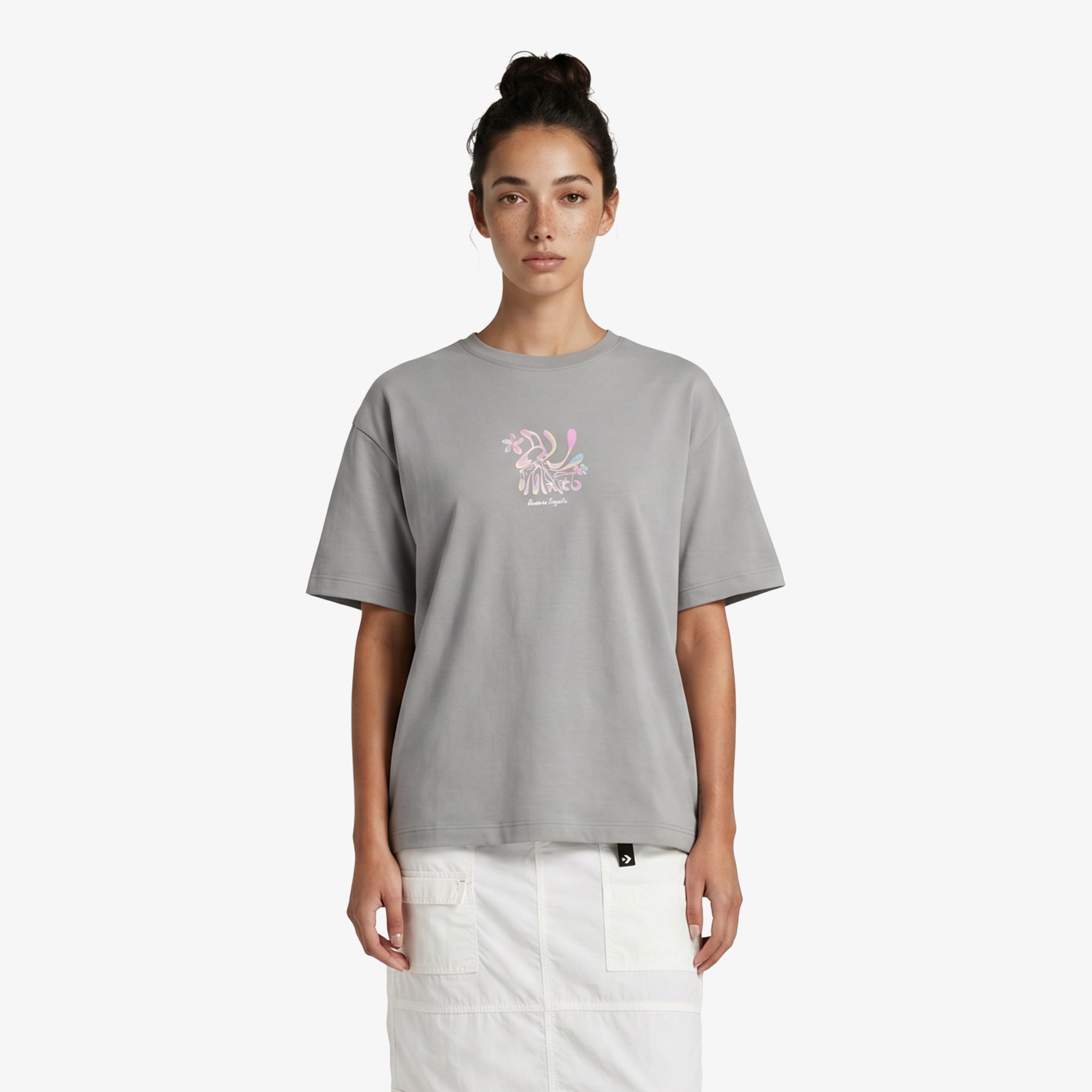 Converse Kadın Gri T-Shirt