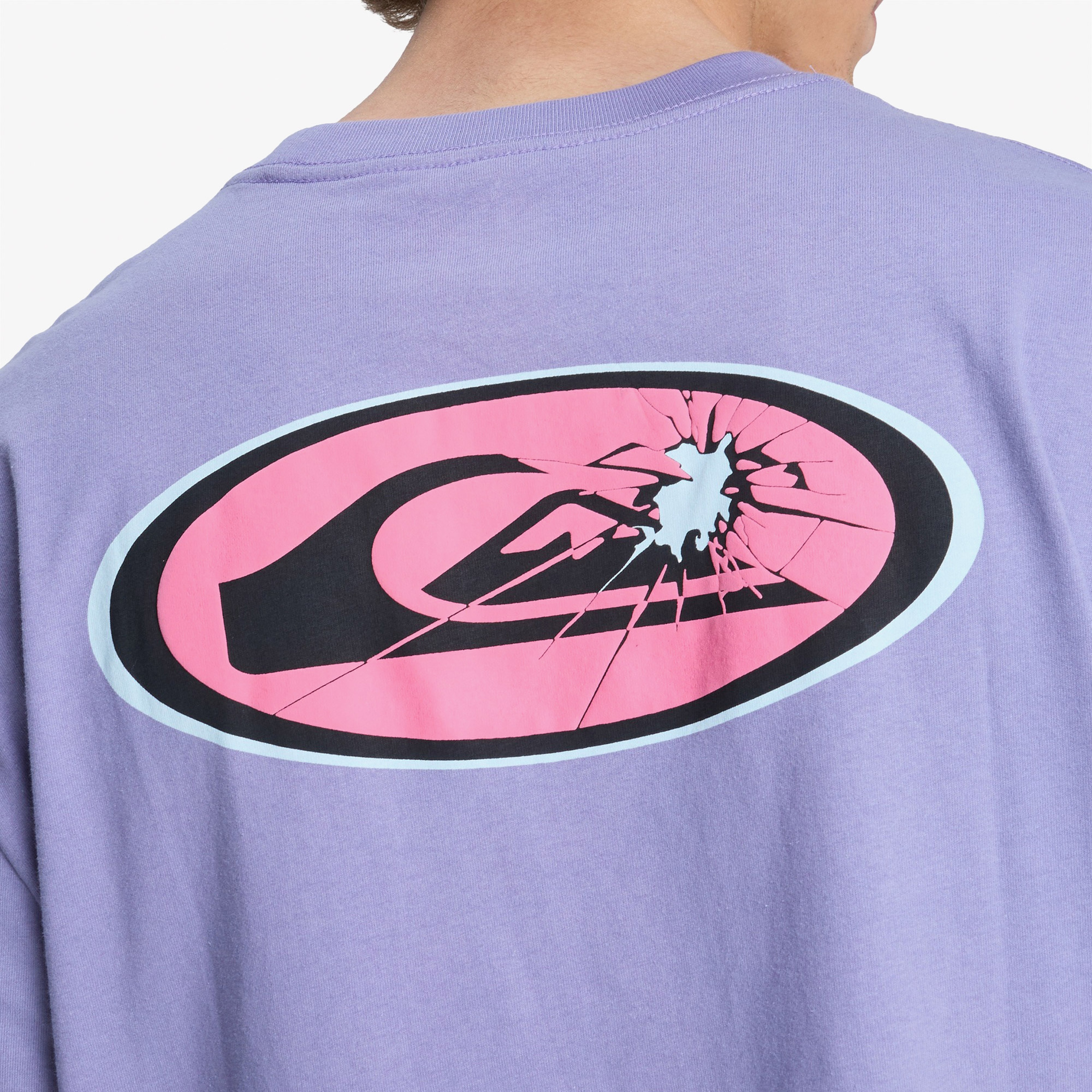 Quiksilver Fractured Wave Erkek Mor T-Shirt