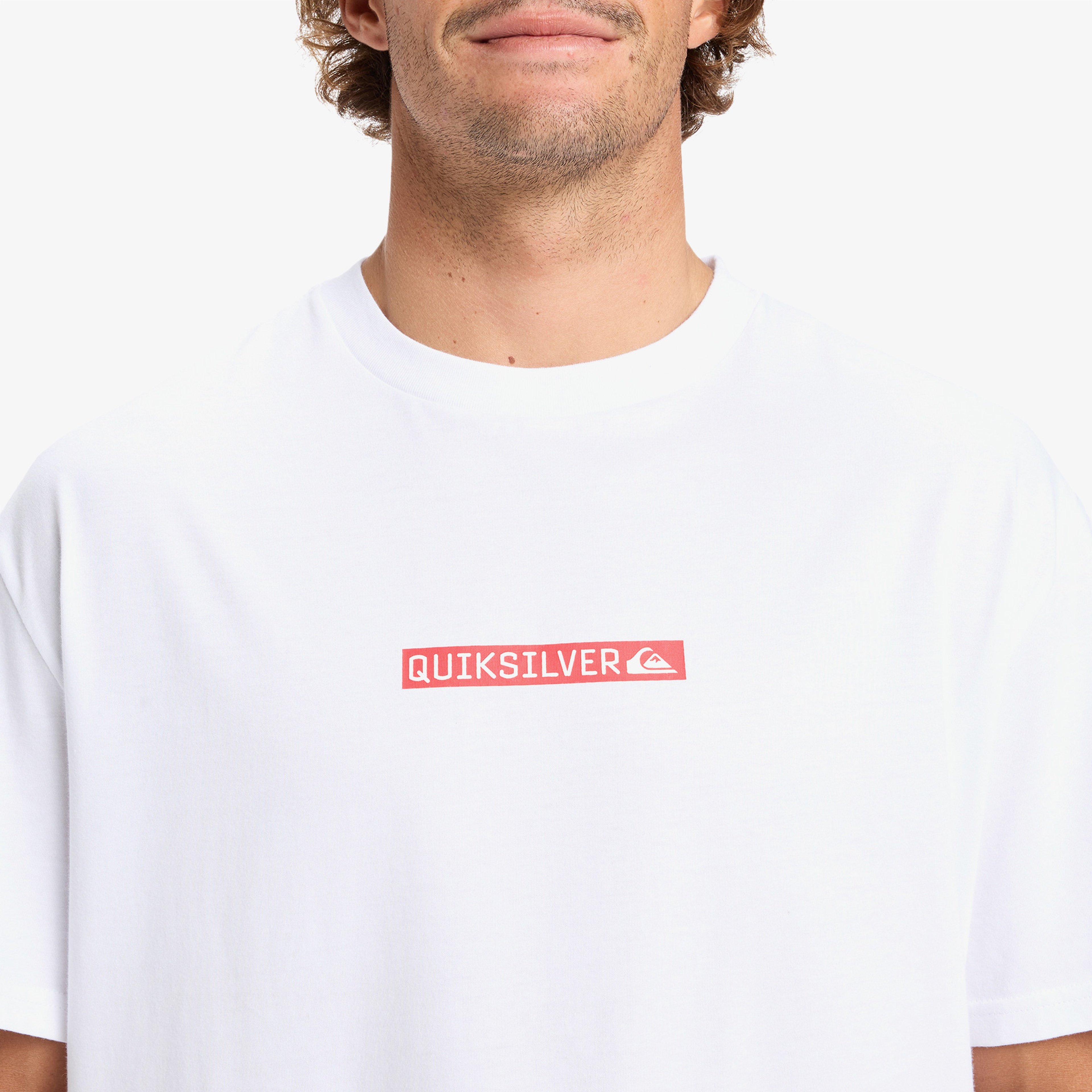 Quiksilver Dna Clicker Erkek Beyaz T-Shirt