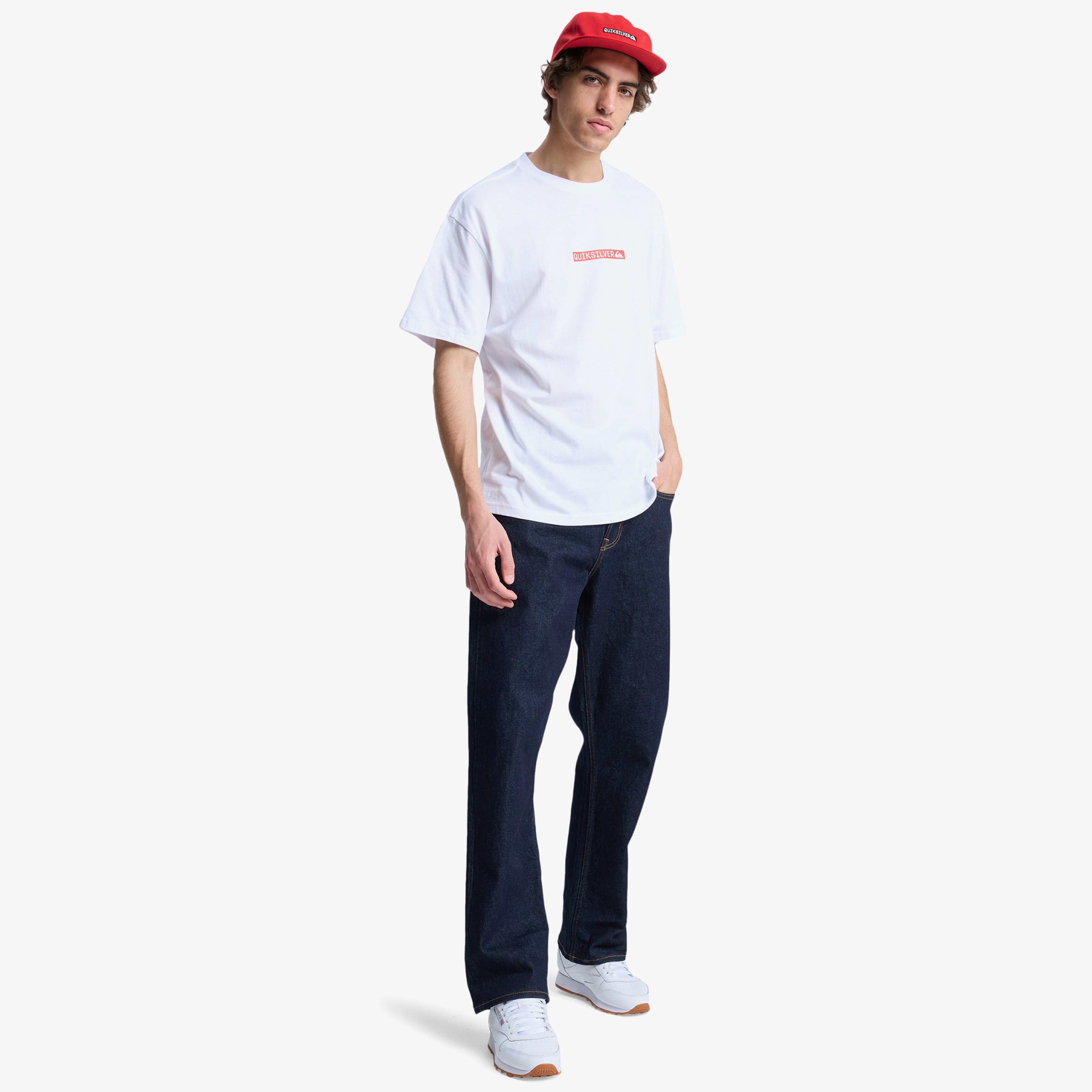 Quiksilver Dna Clicker Erkek Beyaz T-Shirt