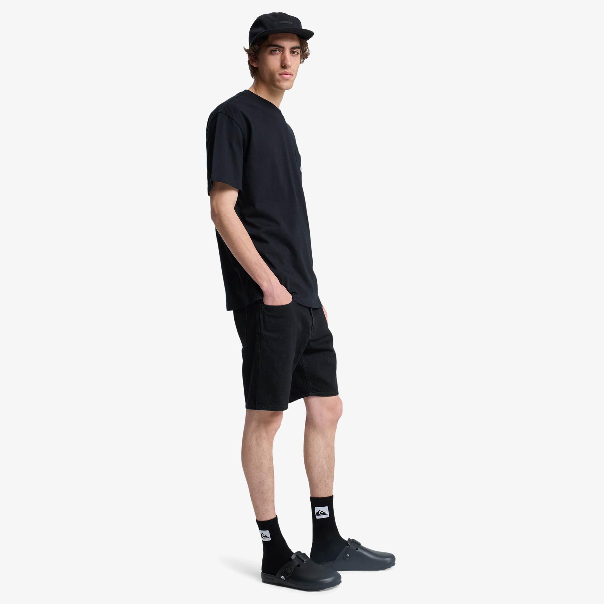Quiksilver Salt Water Pock Erkek Siyah T-Shirt