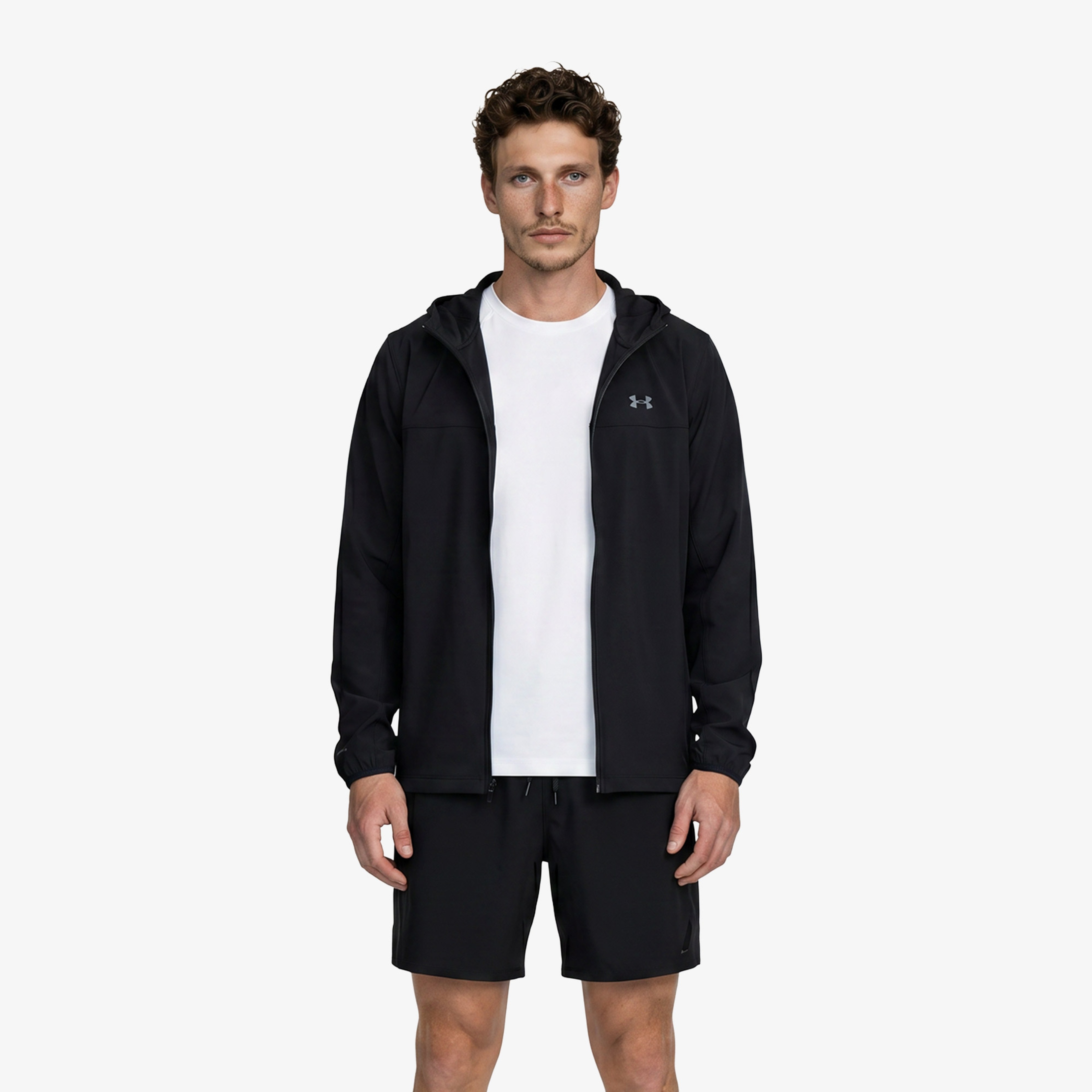Under Armour Velociti Pro Storm Erkek Siyah Koşu Ceket