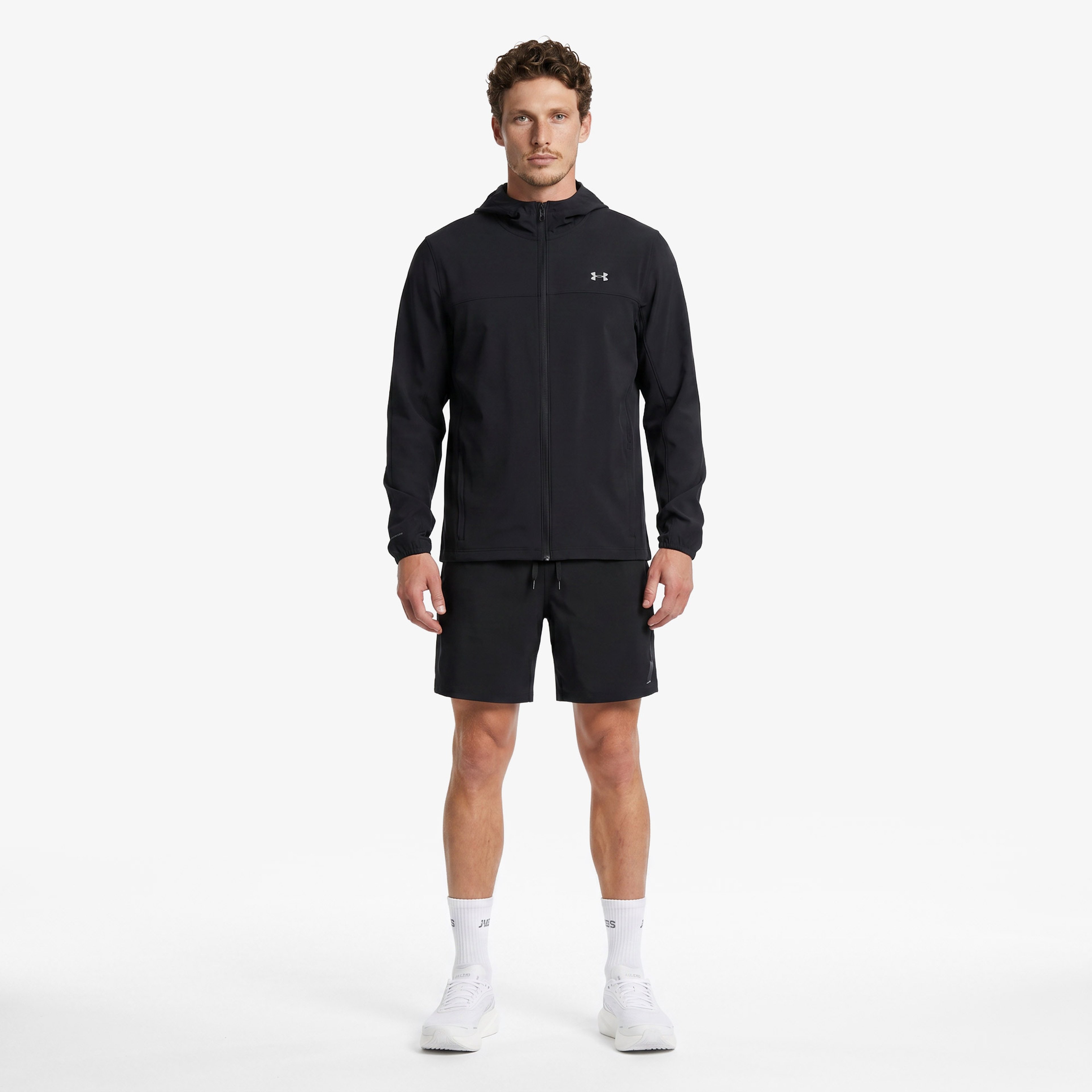 Under Armour Velociti Pro Storm Erkek Siyah Koşu Ceket