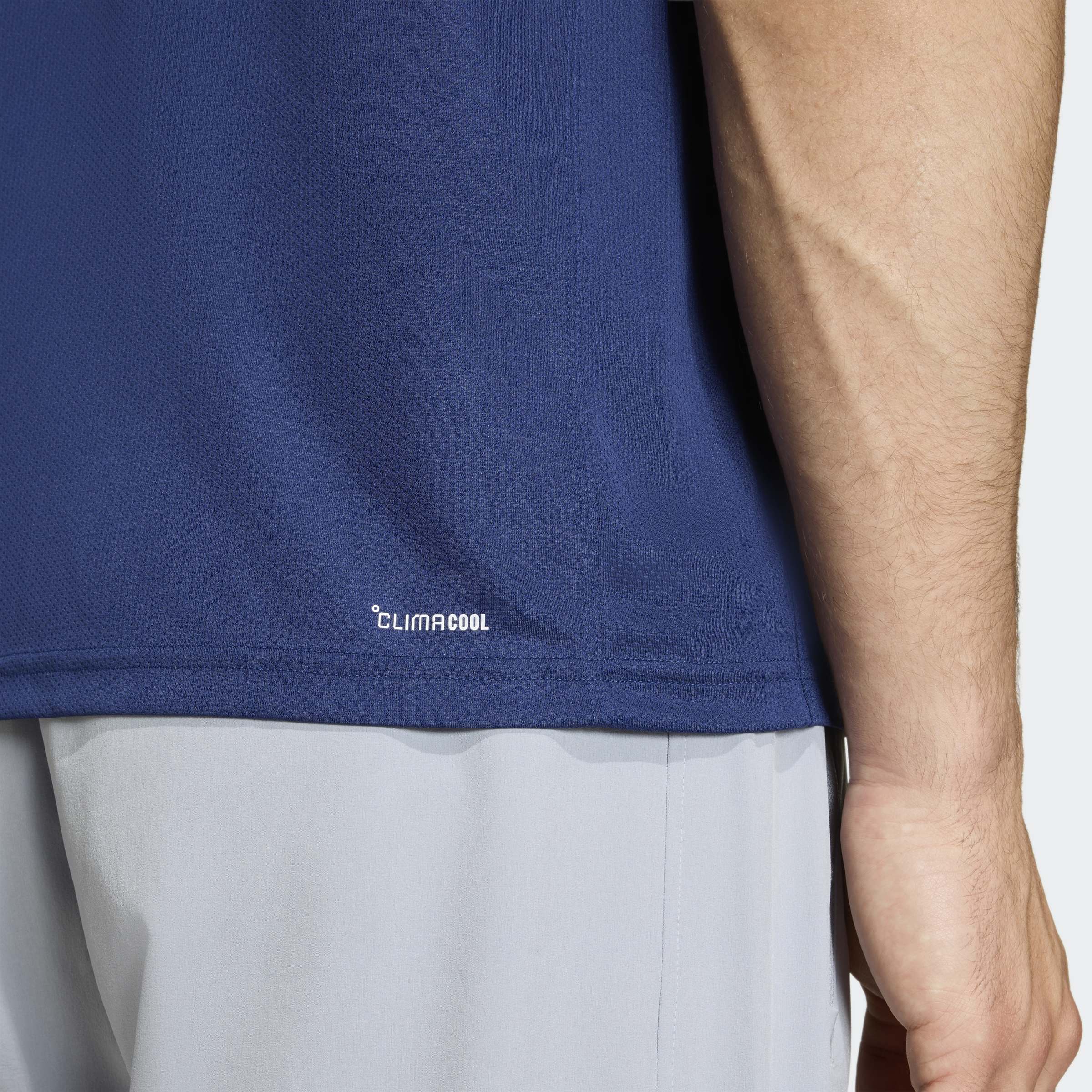 adidas Workout Essentials Base Erkek Mavi Antrenman Polo