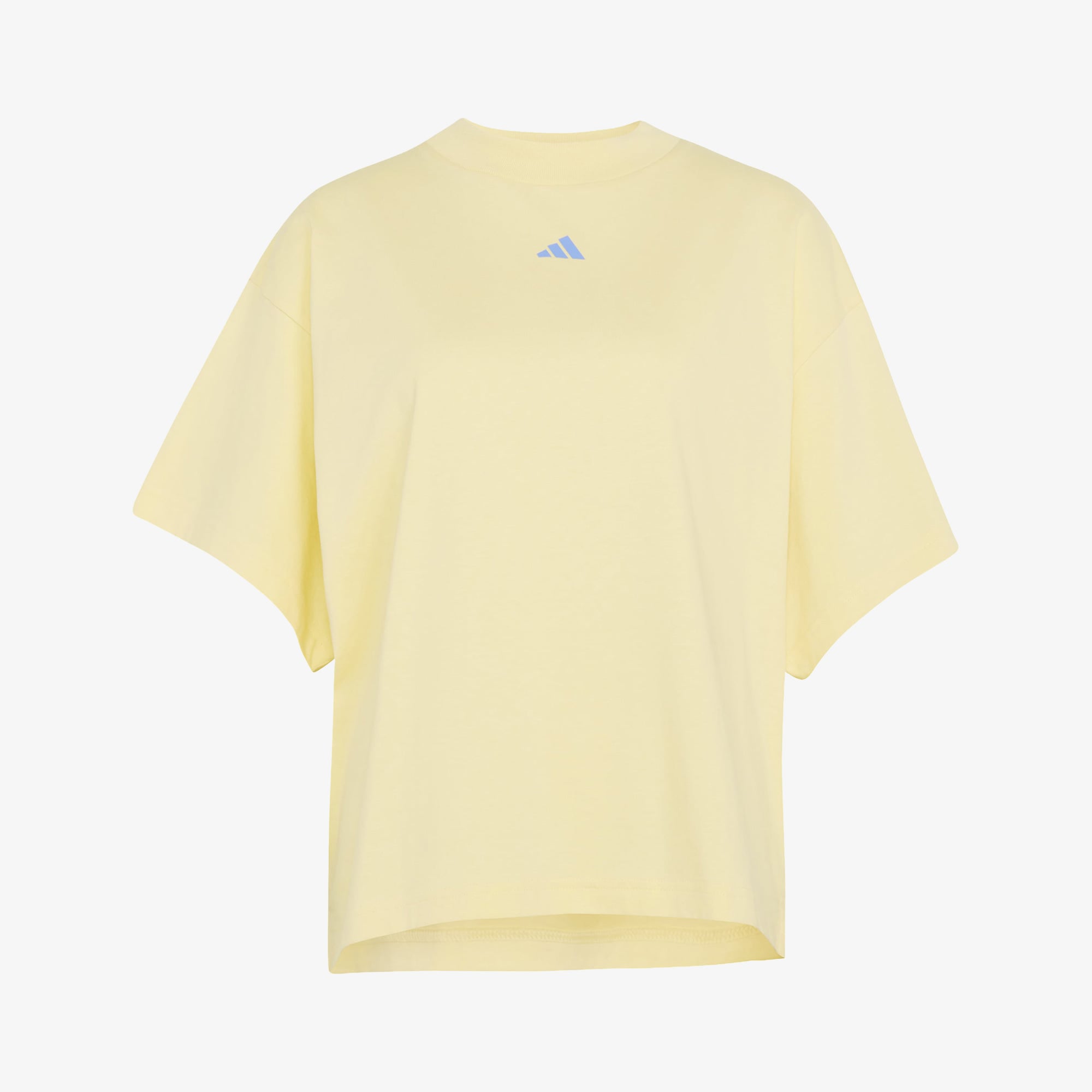 adidas 3 Bantlı Studio Boyfriend Kadın Sarı Antrenman T-Shirt