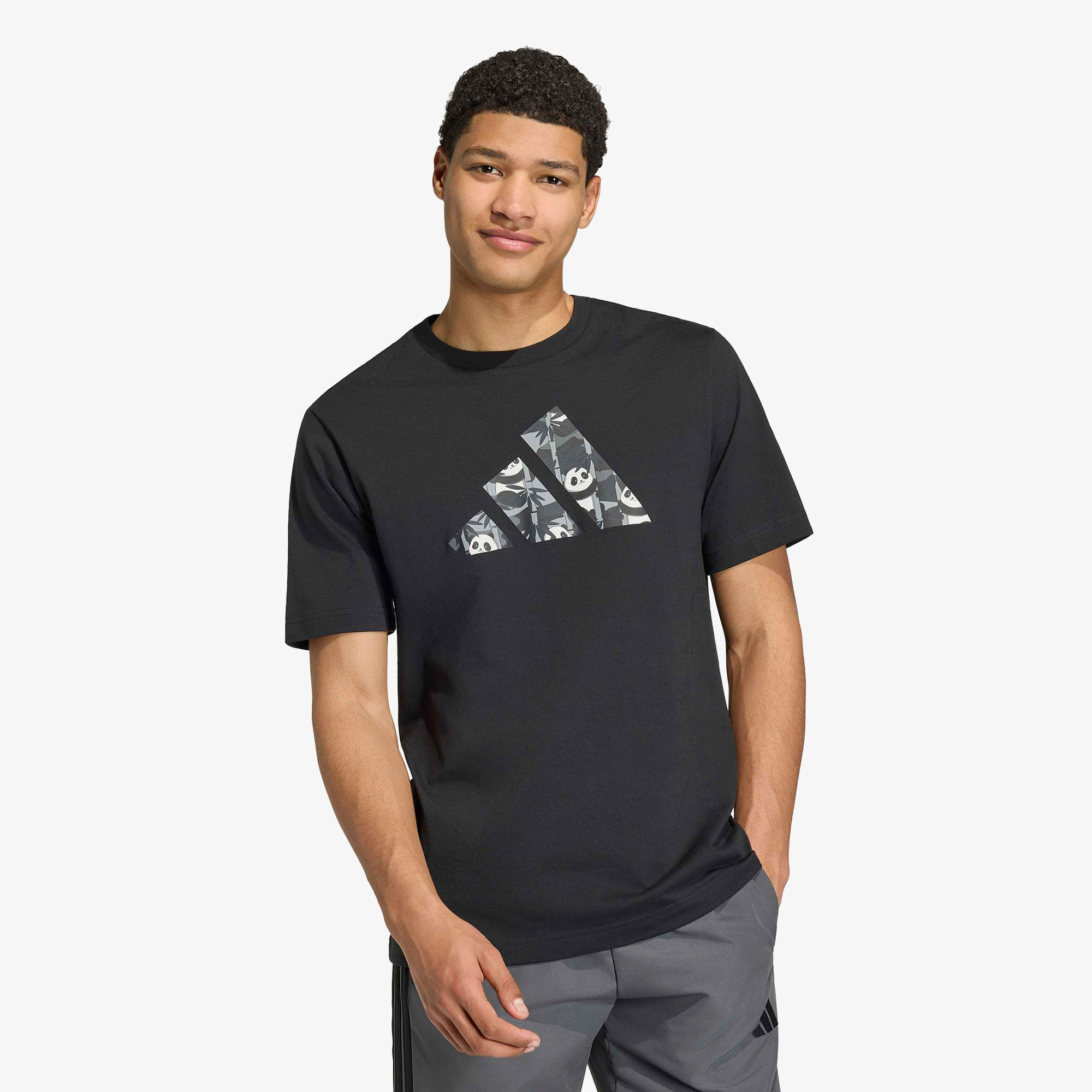 adidas Panda Erkek Siyah T-Shirt