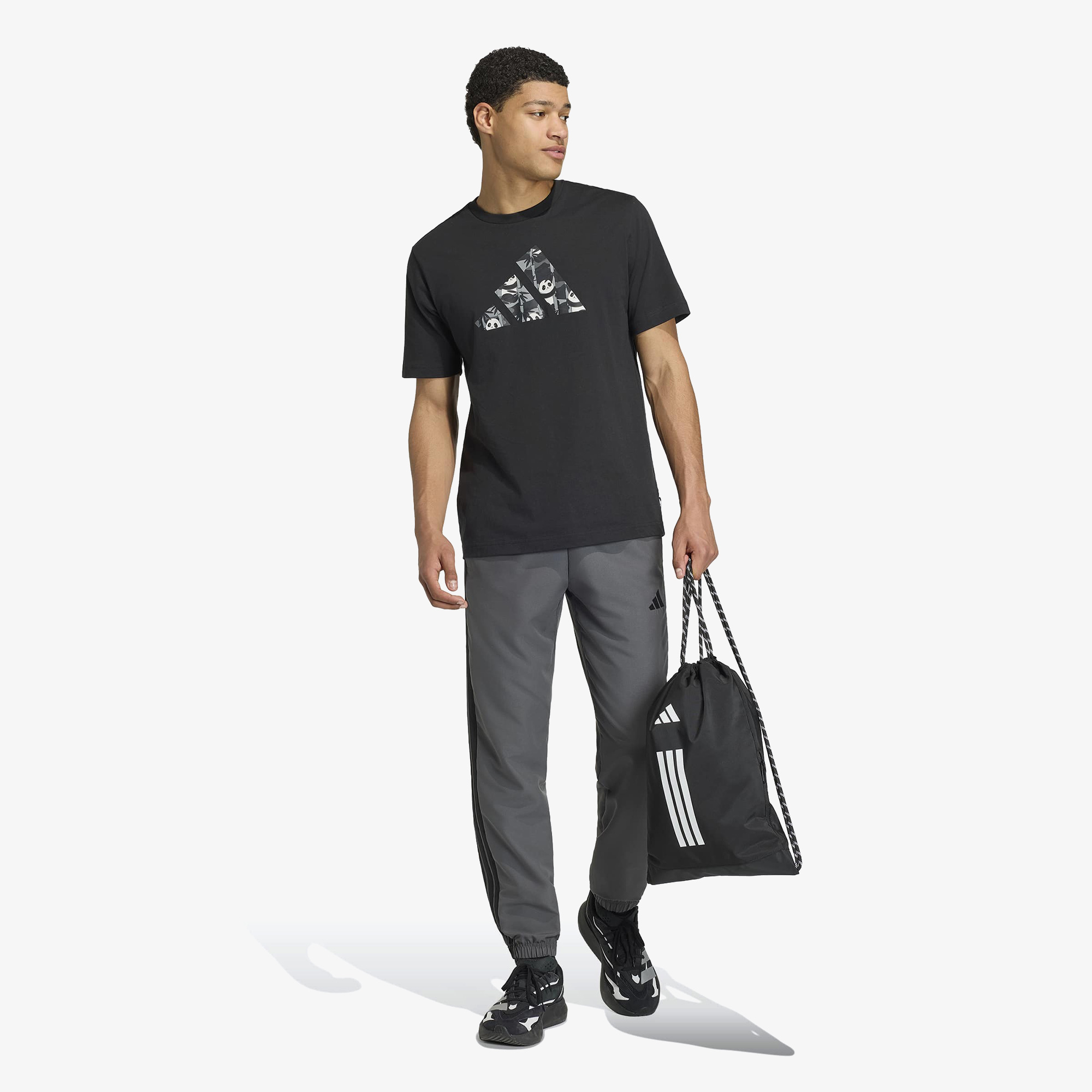 adidas Panda Erkek Siyah T-Shirt
