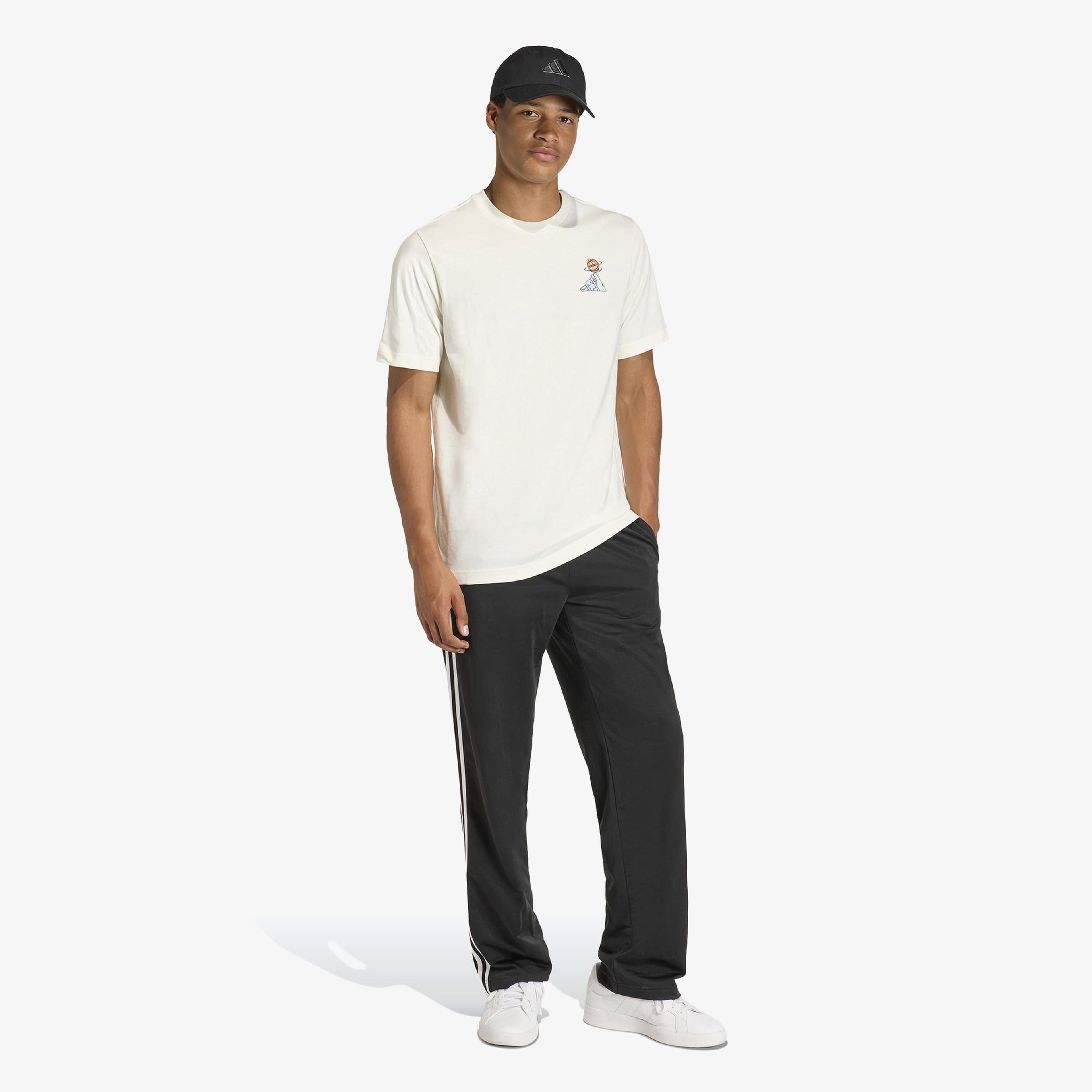 adidas Edwards Basketball Erkek Beyaz T-Shirt