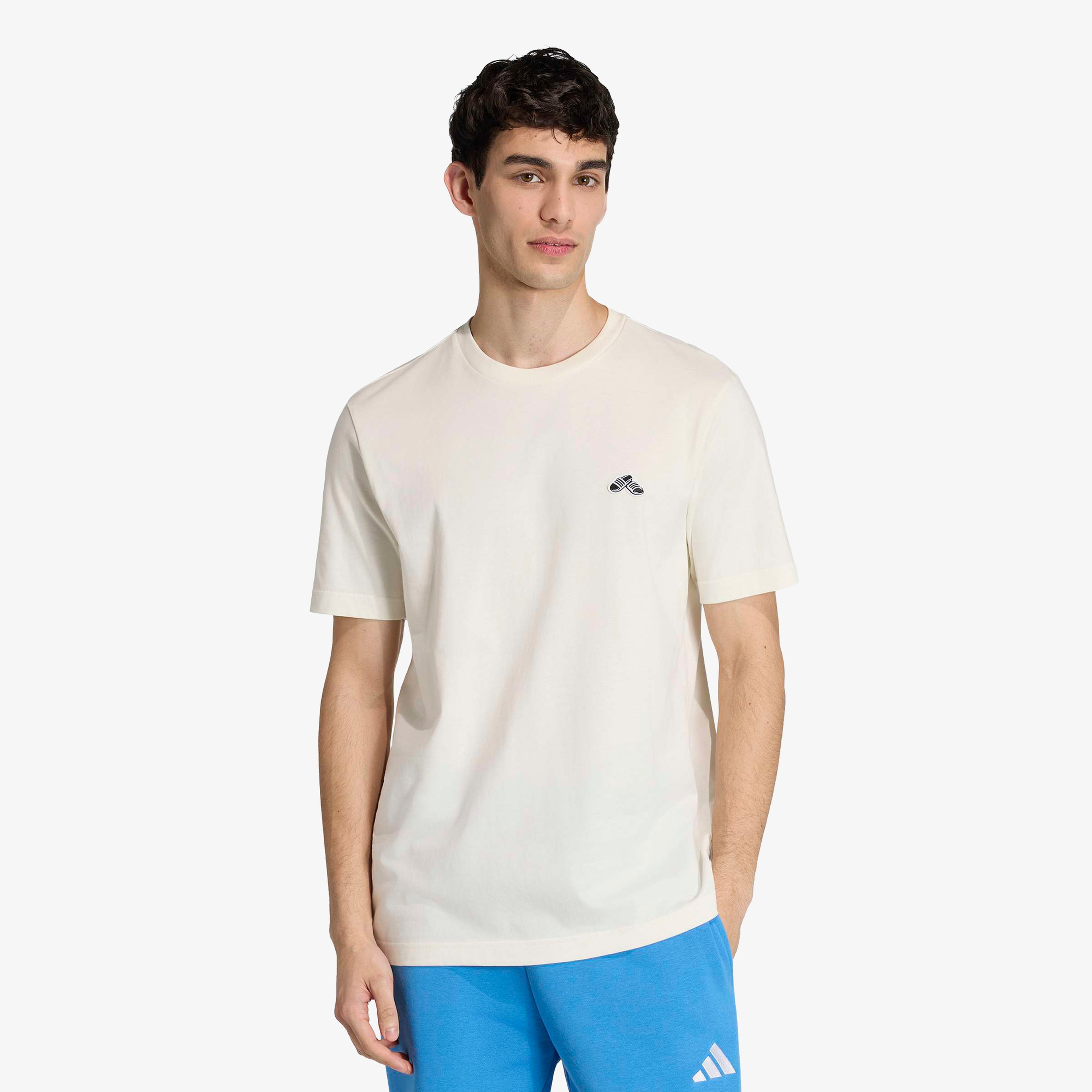 adidas Slide Erkek Beyaz T-Shirt