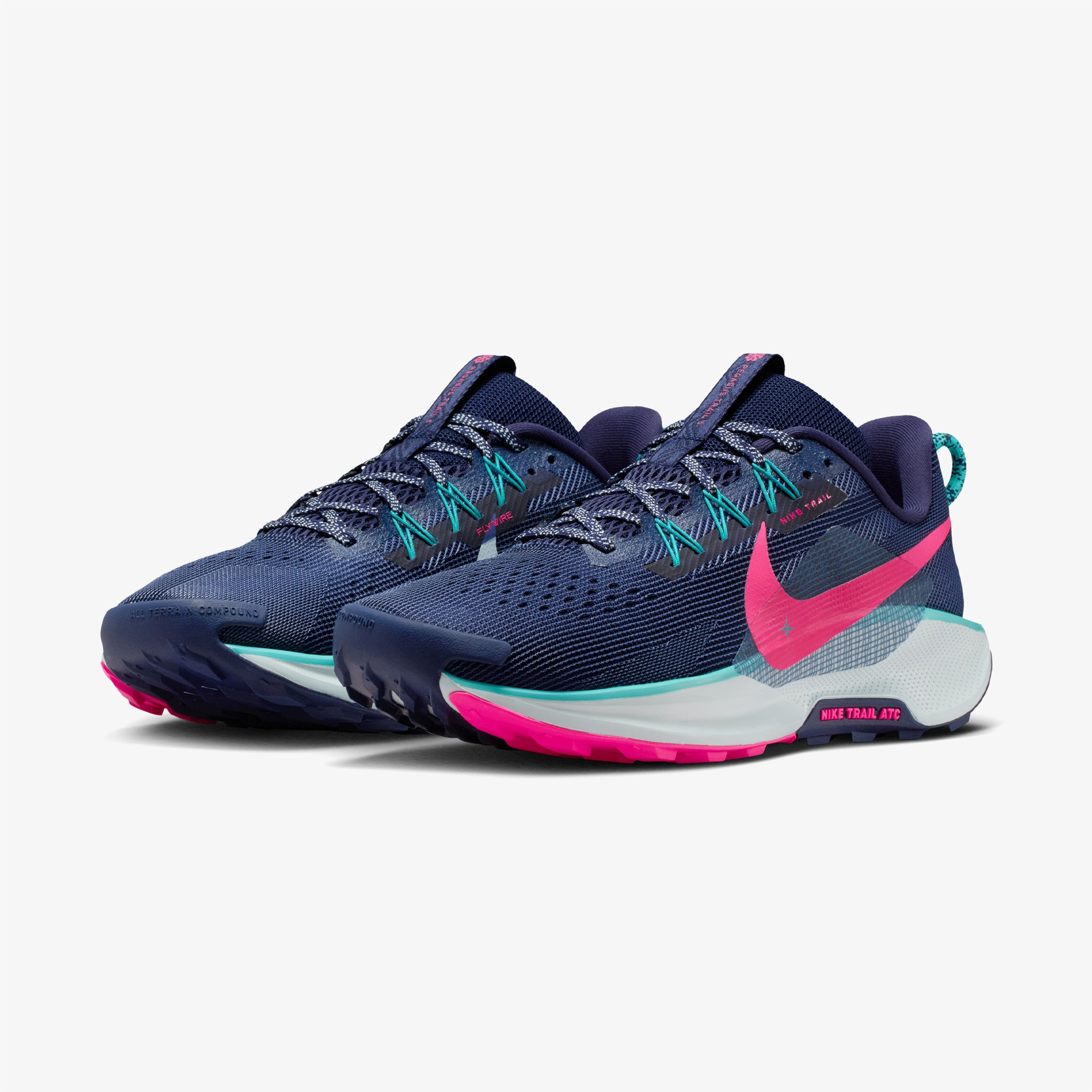 Nike Reactx Pegasus Trail 5 Erkek Lacivert Koşu Ayakkabısı