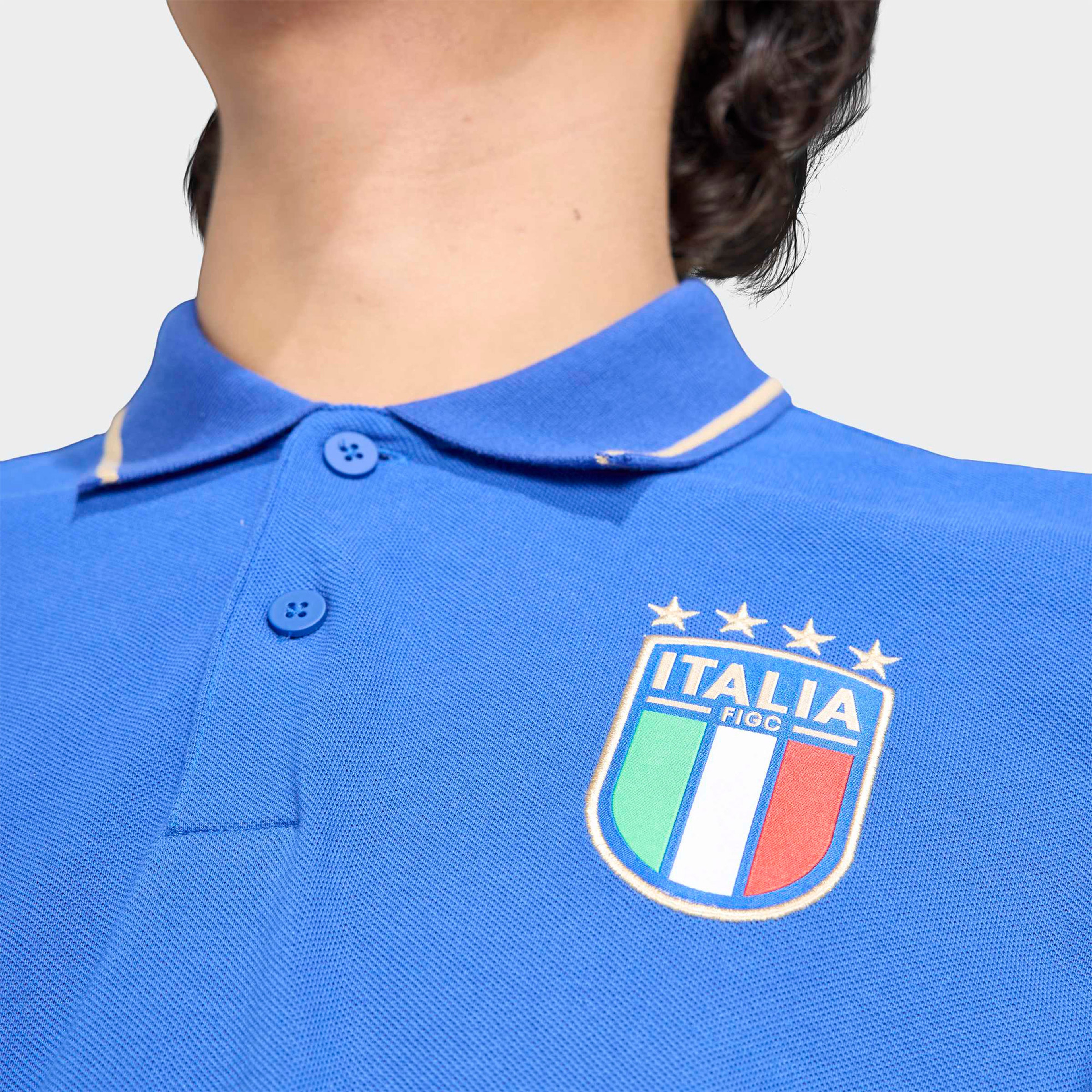 adidas İtalya Dna Erkek Mavi Polo