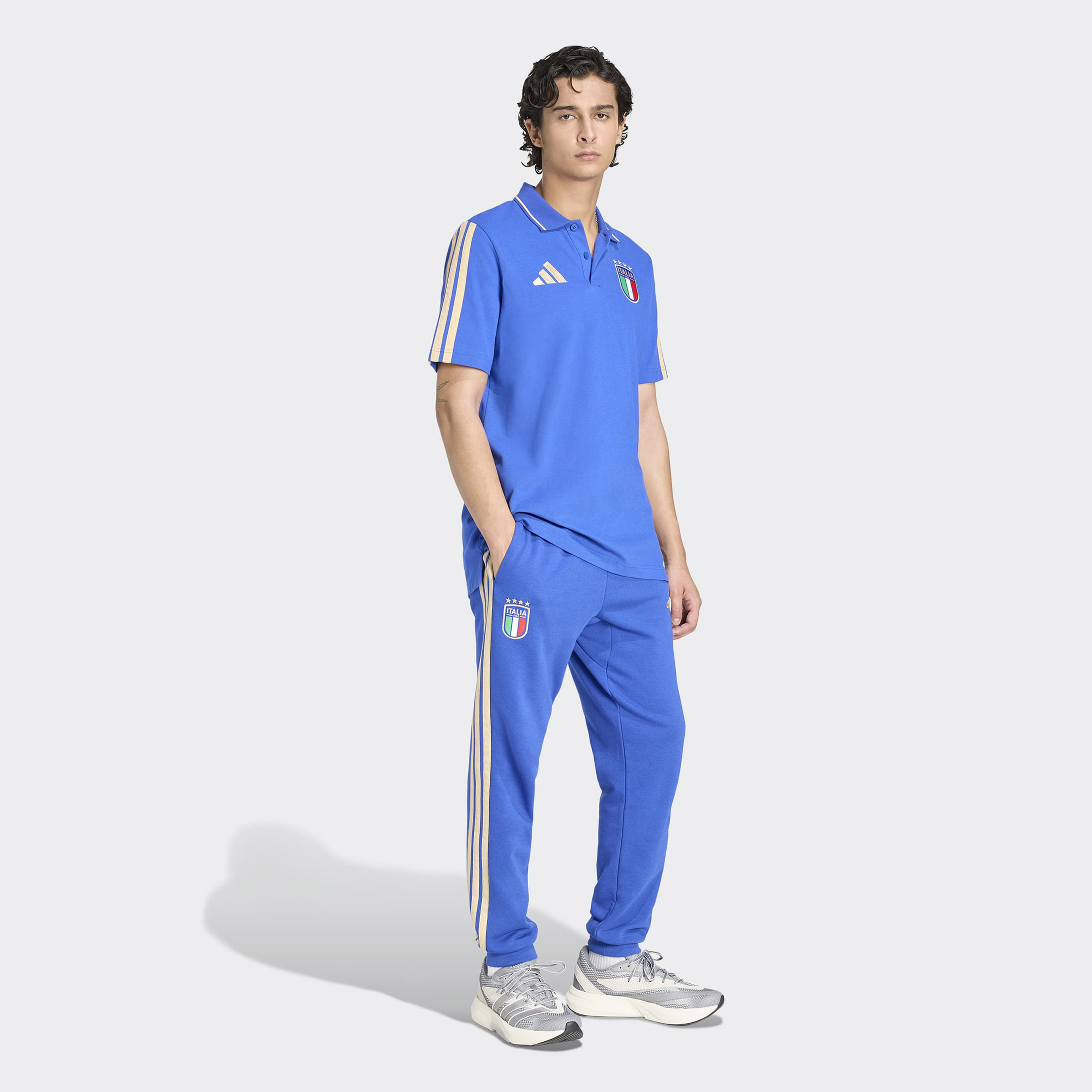 adidas İtalya Dna Erkek Mavi Polo