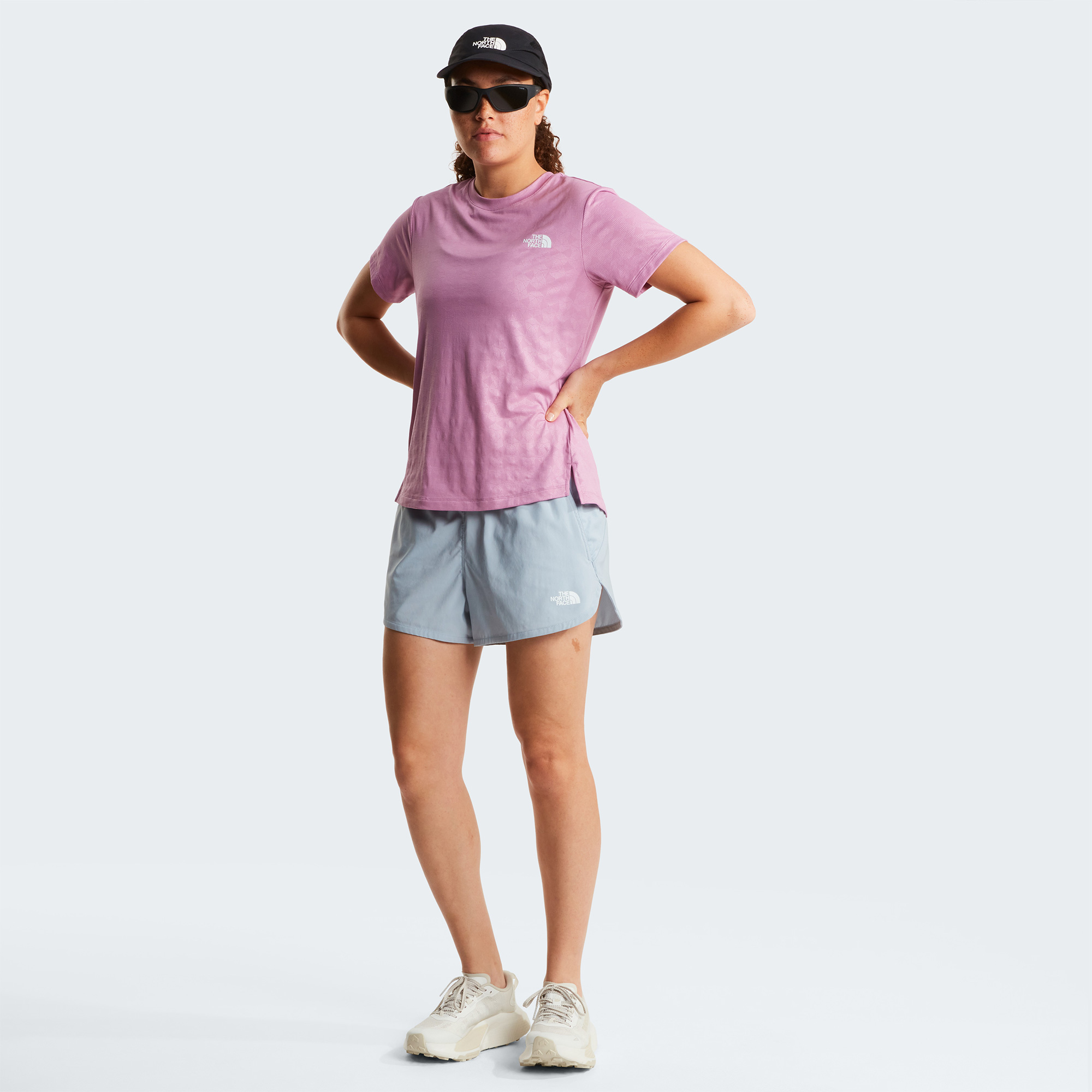 The North Face Flex Geo Embossed Short Sleeve Kadın Pembe T-Shirt