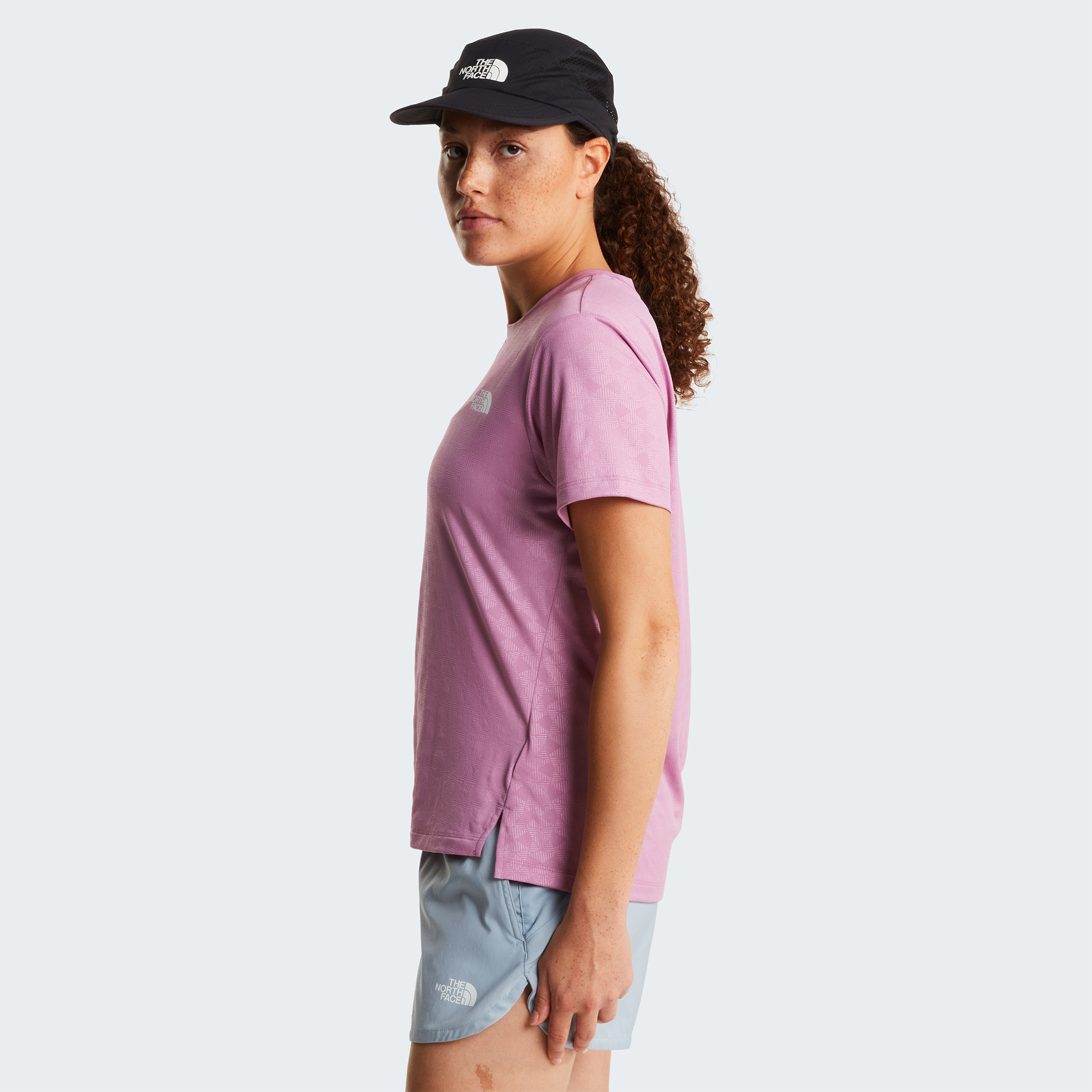 The North Face Flex Geo Embossed Short Sleeve Kadın Pembe T-Shirt