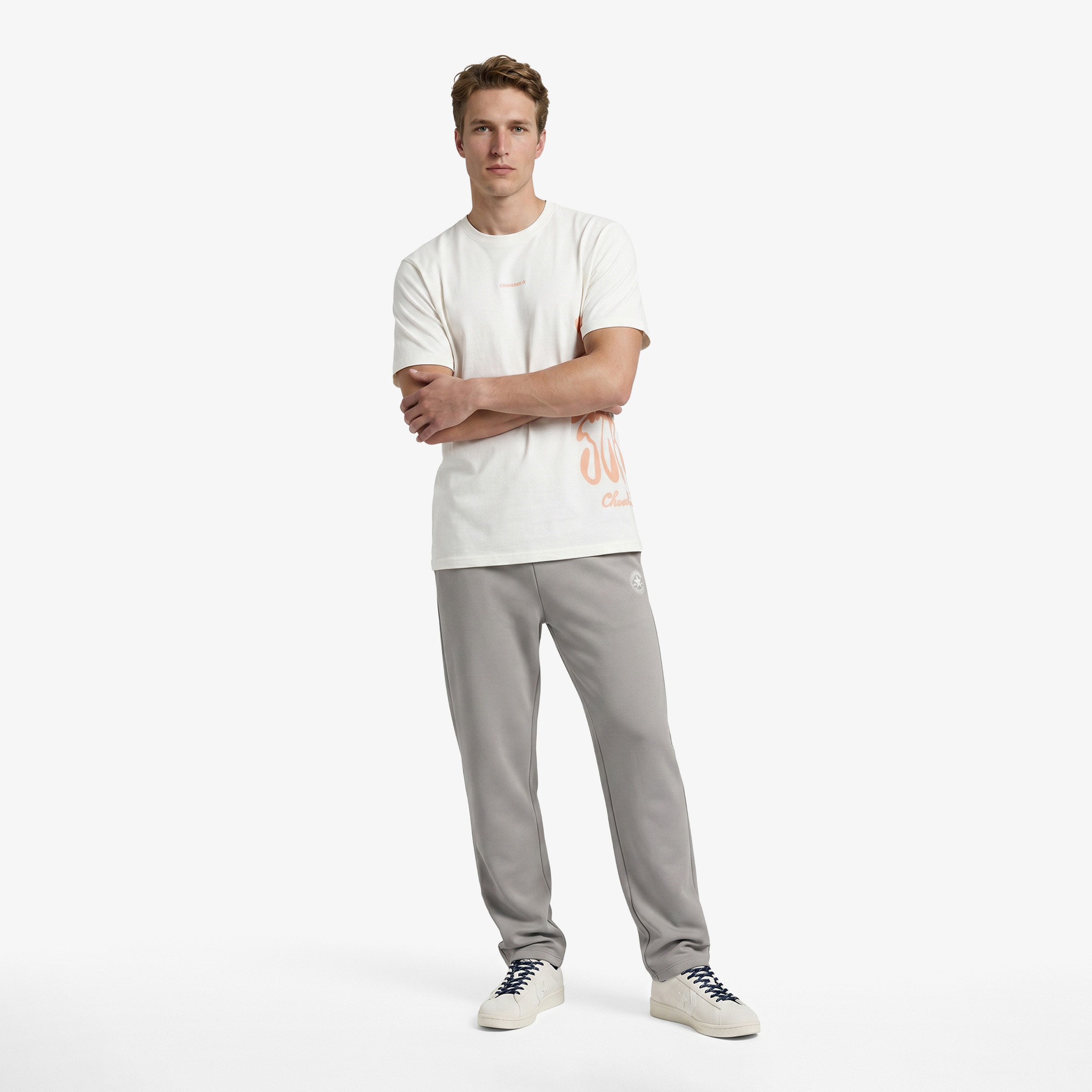 Converse Erkek Krem T-Shirt