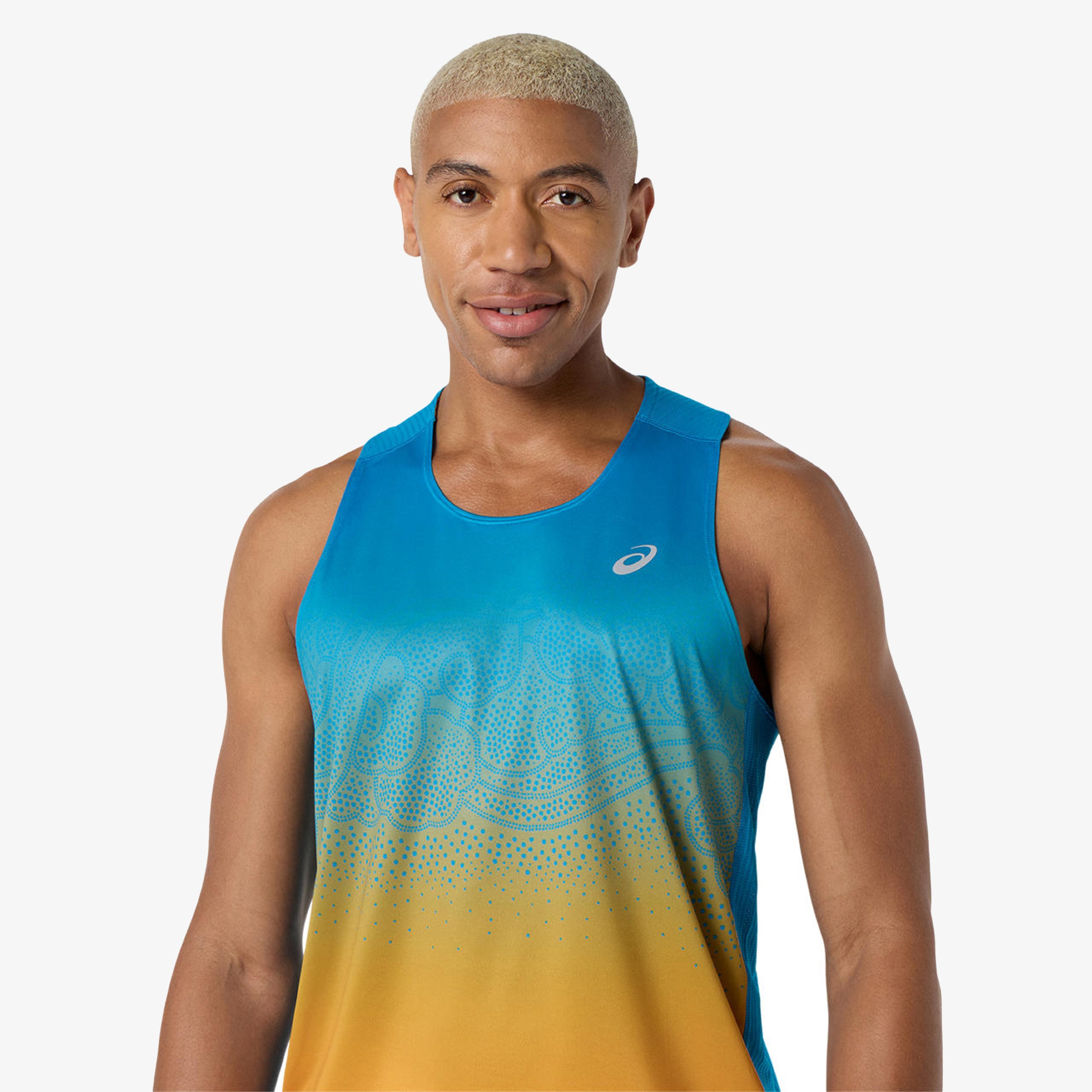 Asics Road Fade Singlet Erkek Renkli Koşu T-Shirt