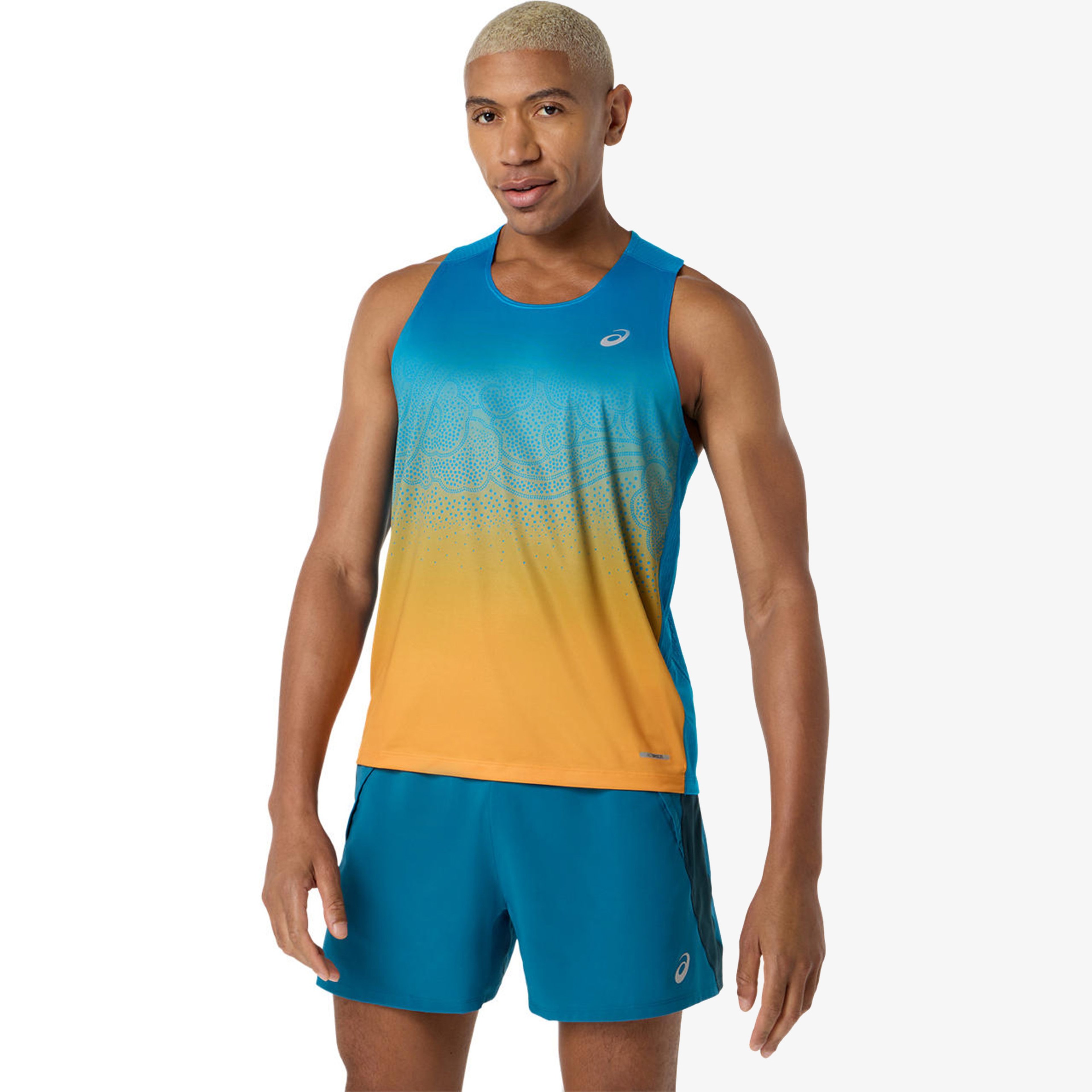 Asics Road Fade Singlet Erkek Renkli Koşu T-Shirt