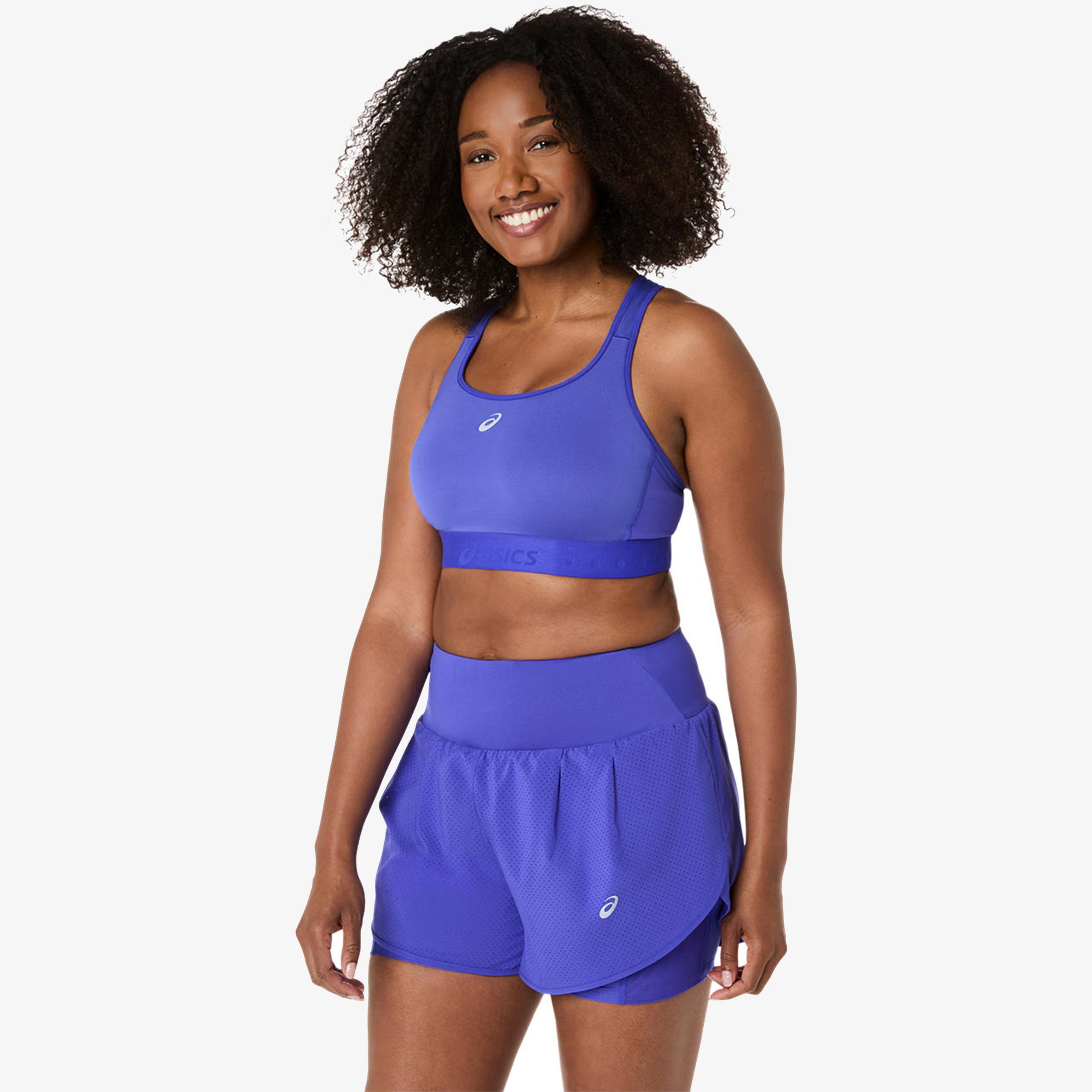Asics Road Compression Kadın Lacivert Koşu Bra