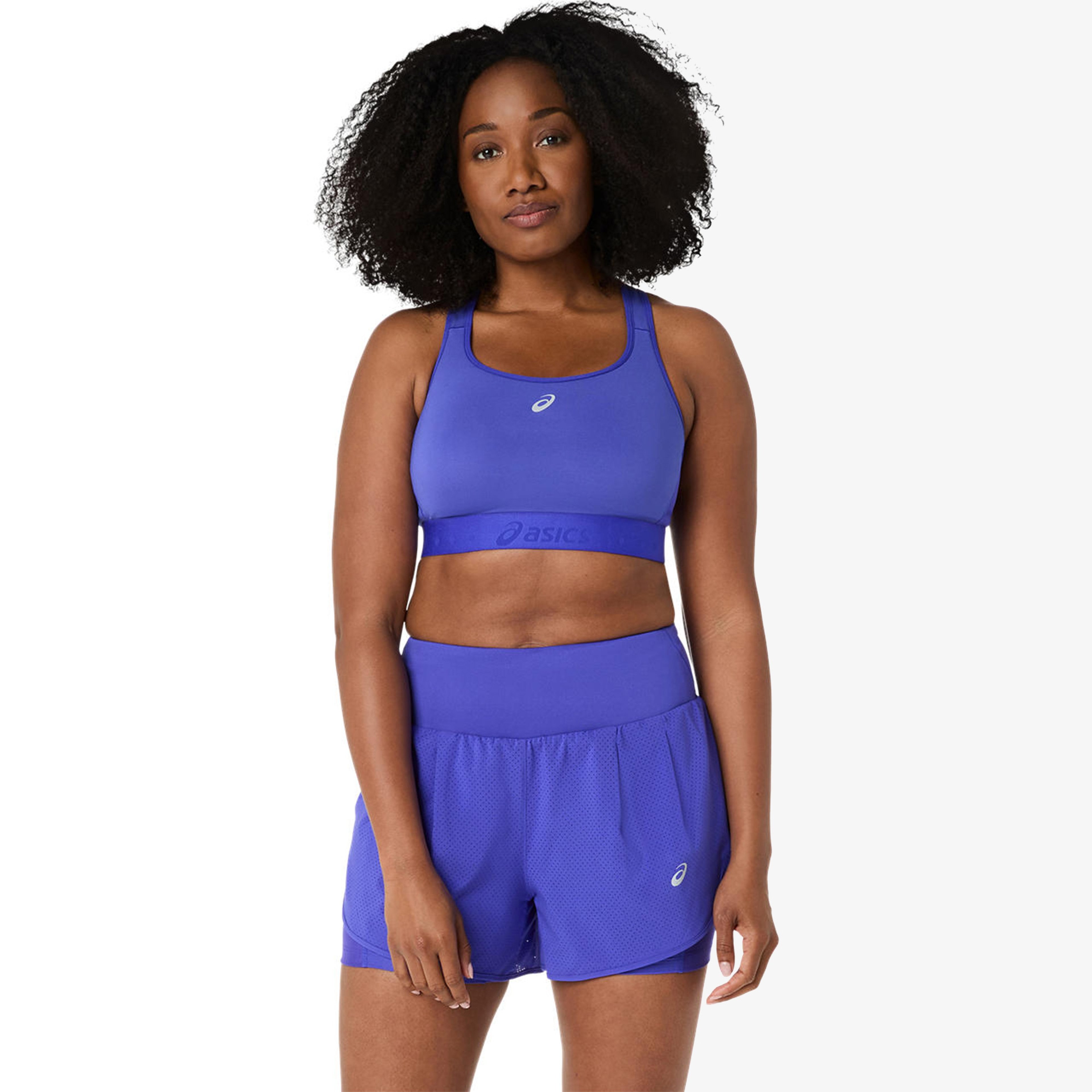 Asics Road Compression Kadın Lacivert Koşu Bra