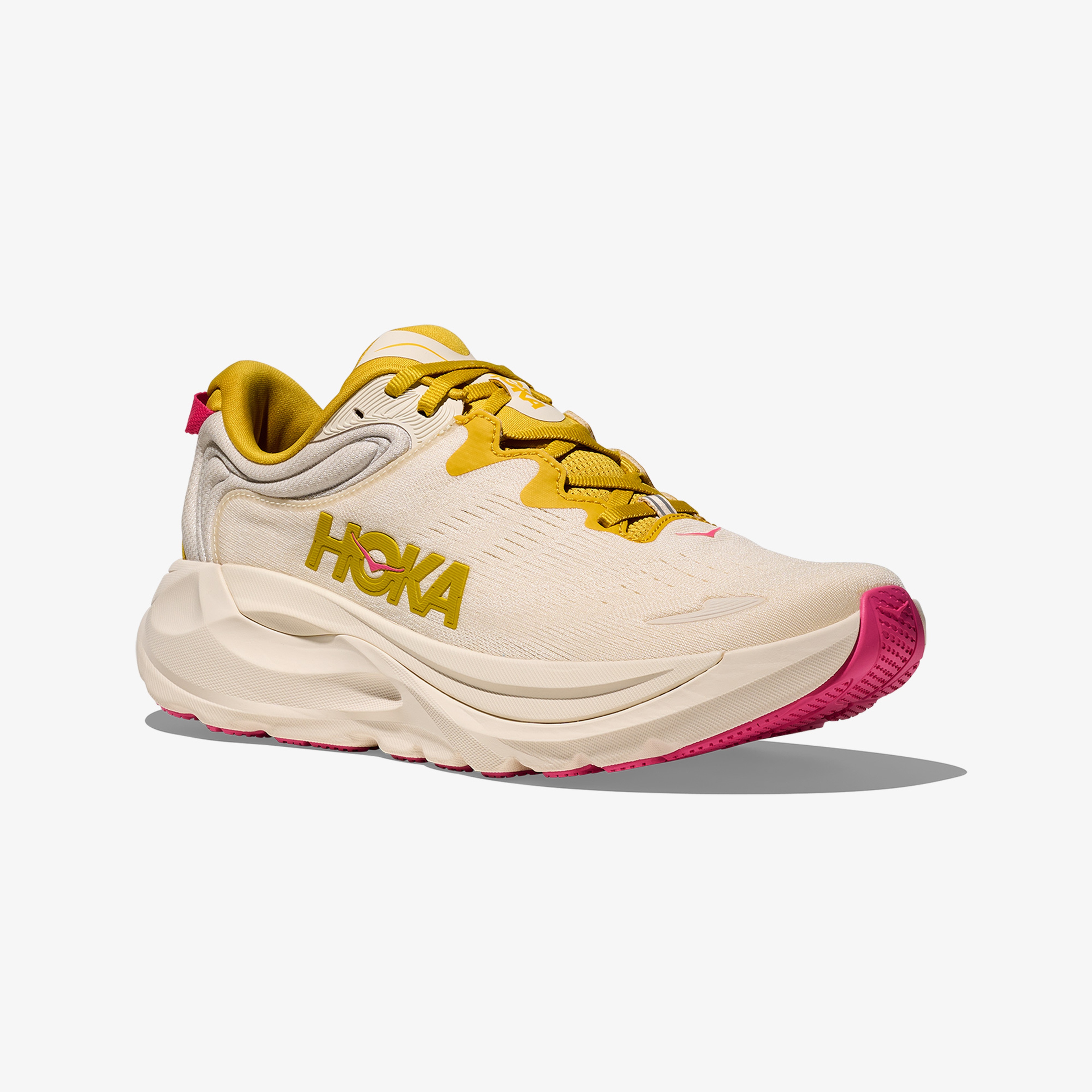 Hoka Gaviota 6 Kadın Bej Yol Koşusu Ayakkabısı