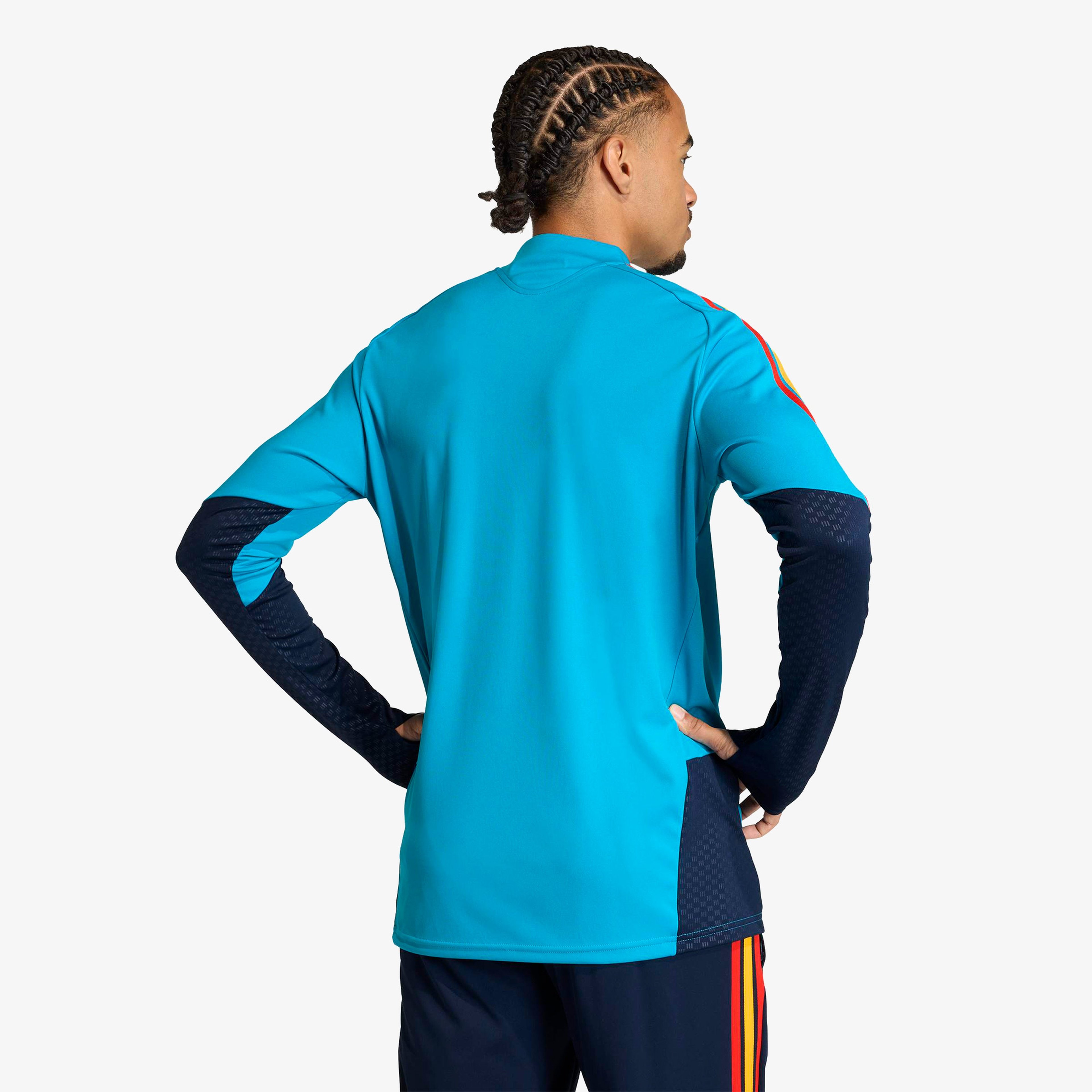 adidas İspanya 26 Tiro Training Üst Erkek Mavi Eşofman Üstü