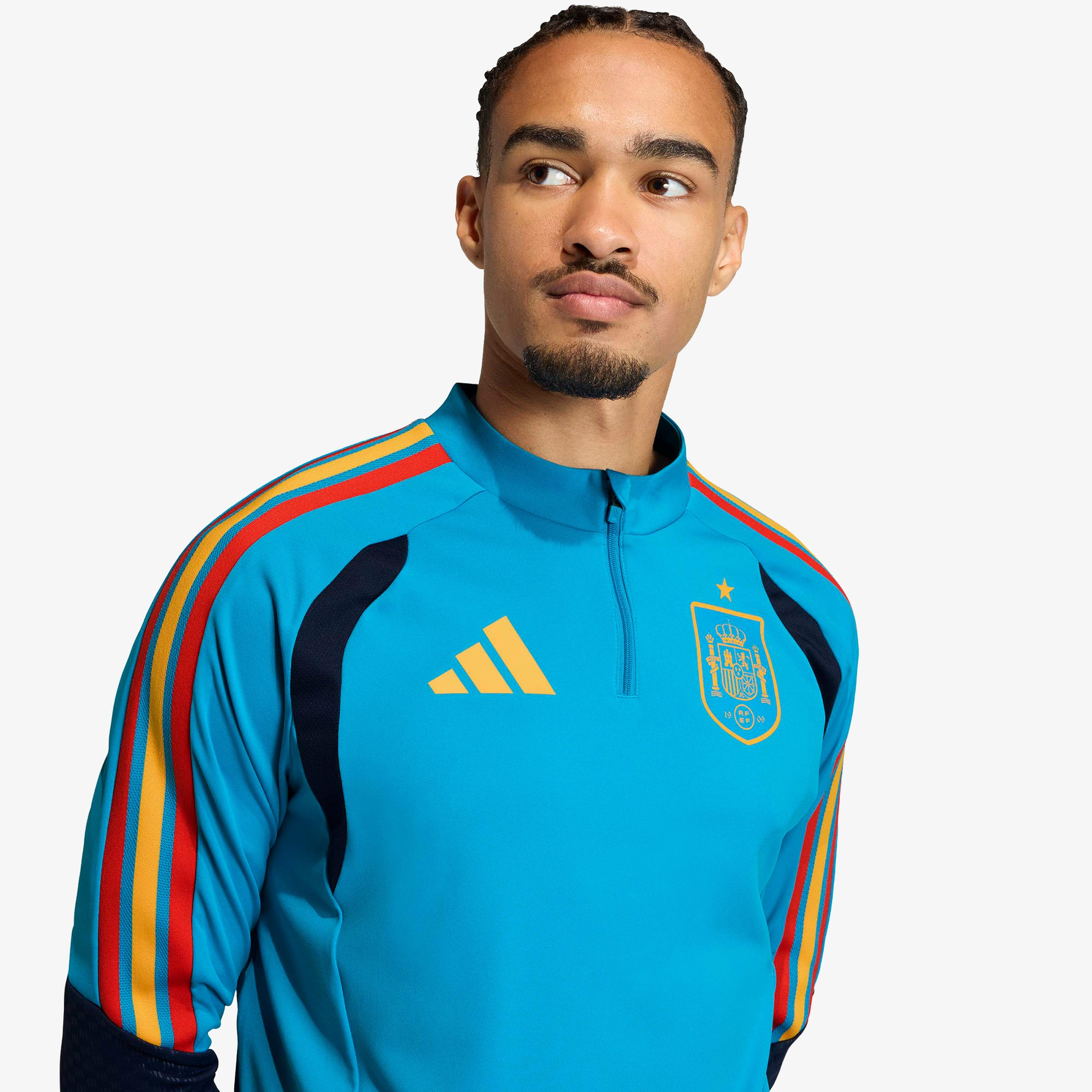 adidas İspanya 26 Tiro Training Üst Erkek Mavi Eşofman Üstü