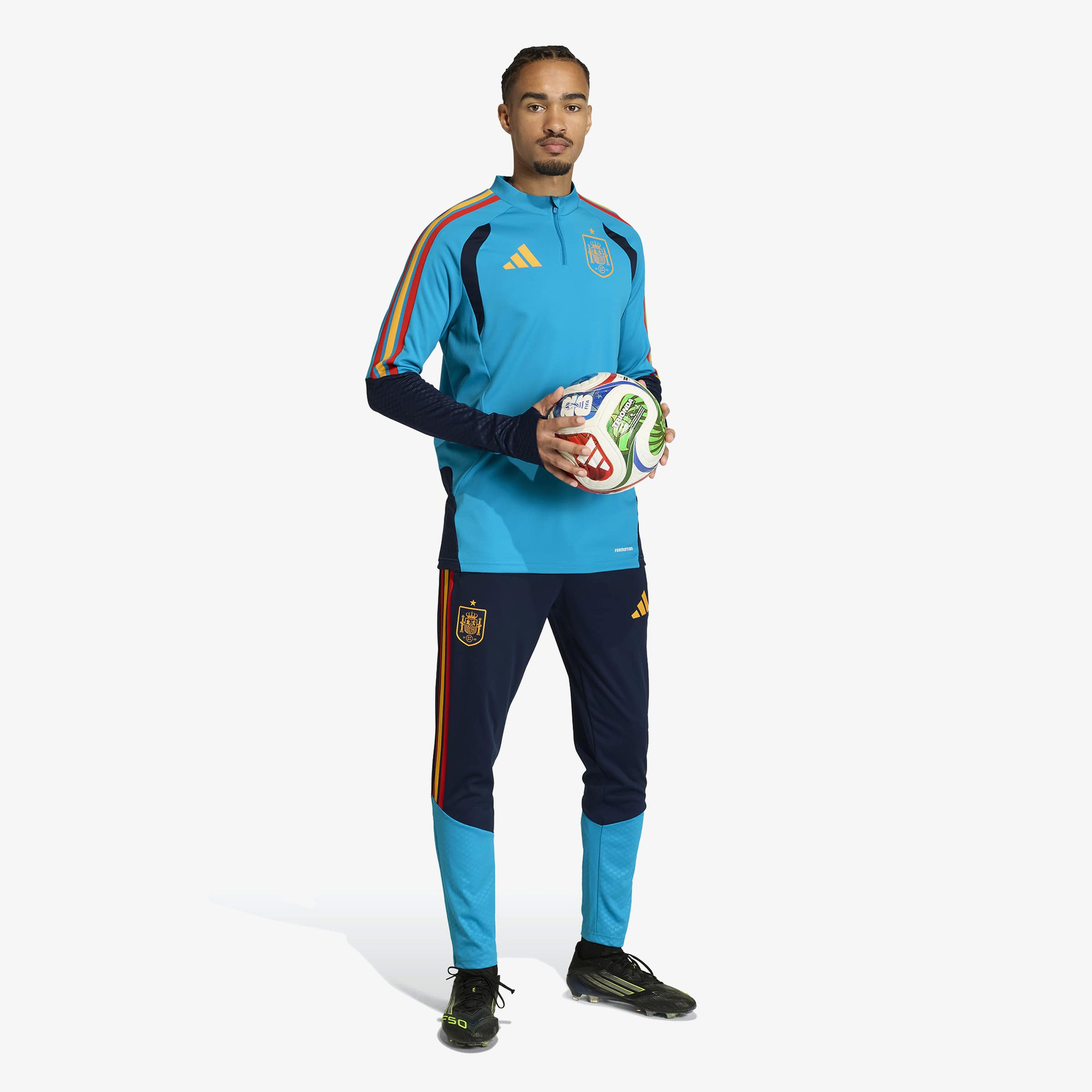 adidas İspanya 26 Tiro Training Üst Erkek Mavi Eşofman Üstü