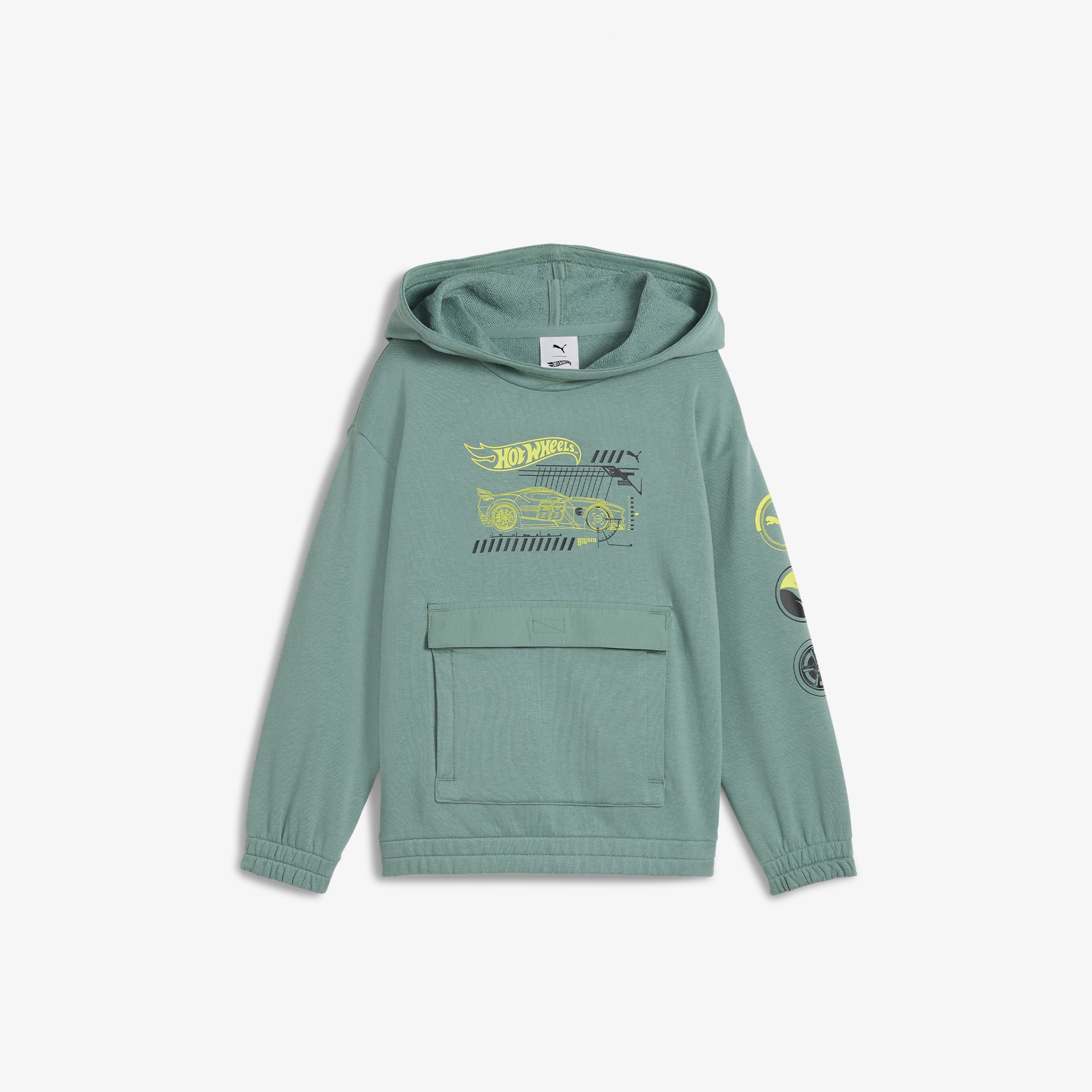 Puma Hot Wheels Graphic Çocuk Siyah Sweatshirt