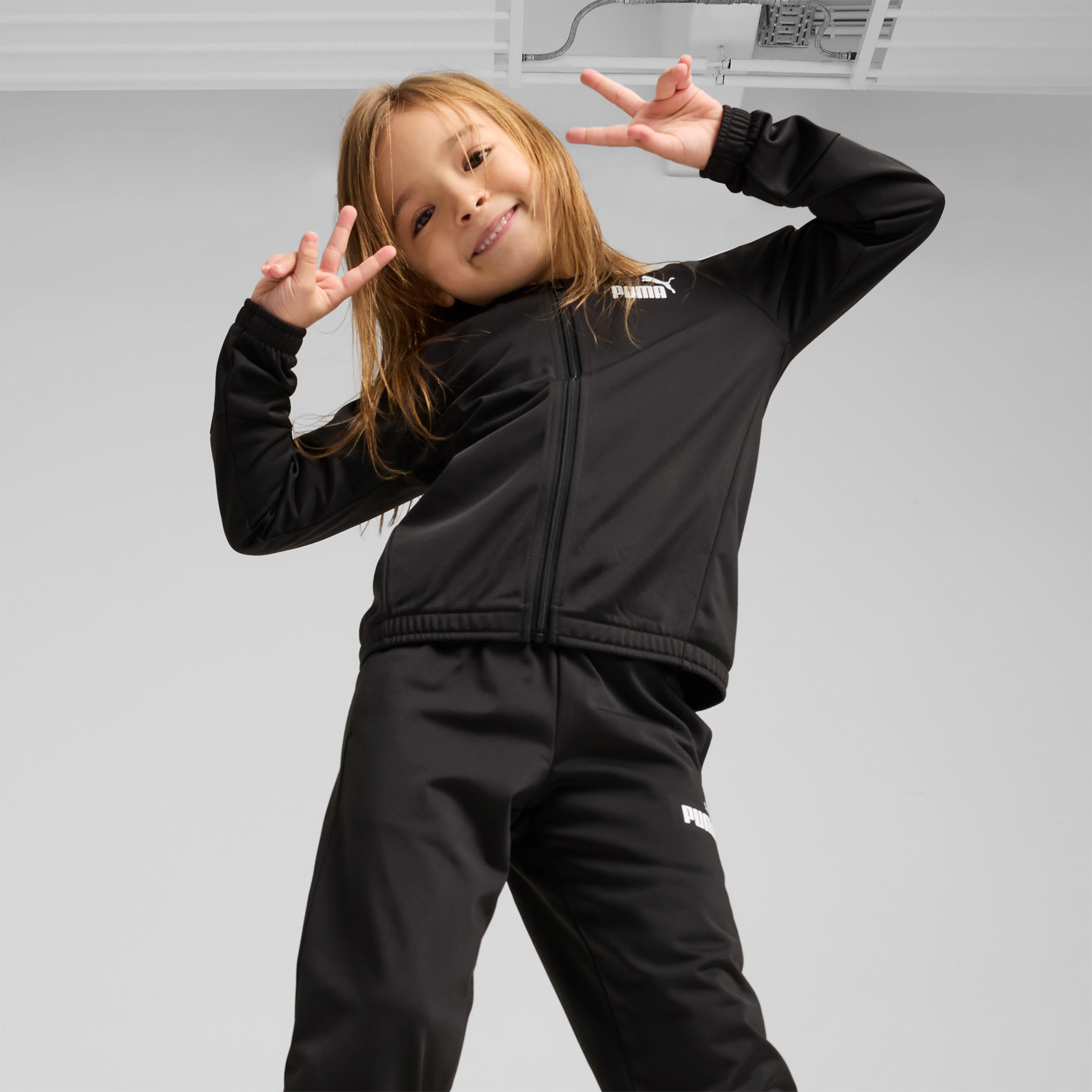 Puma Essentials No 1 Logo Çocuk Siyah Eşofman Altı