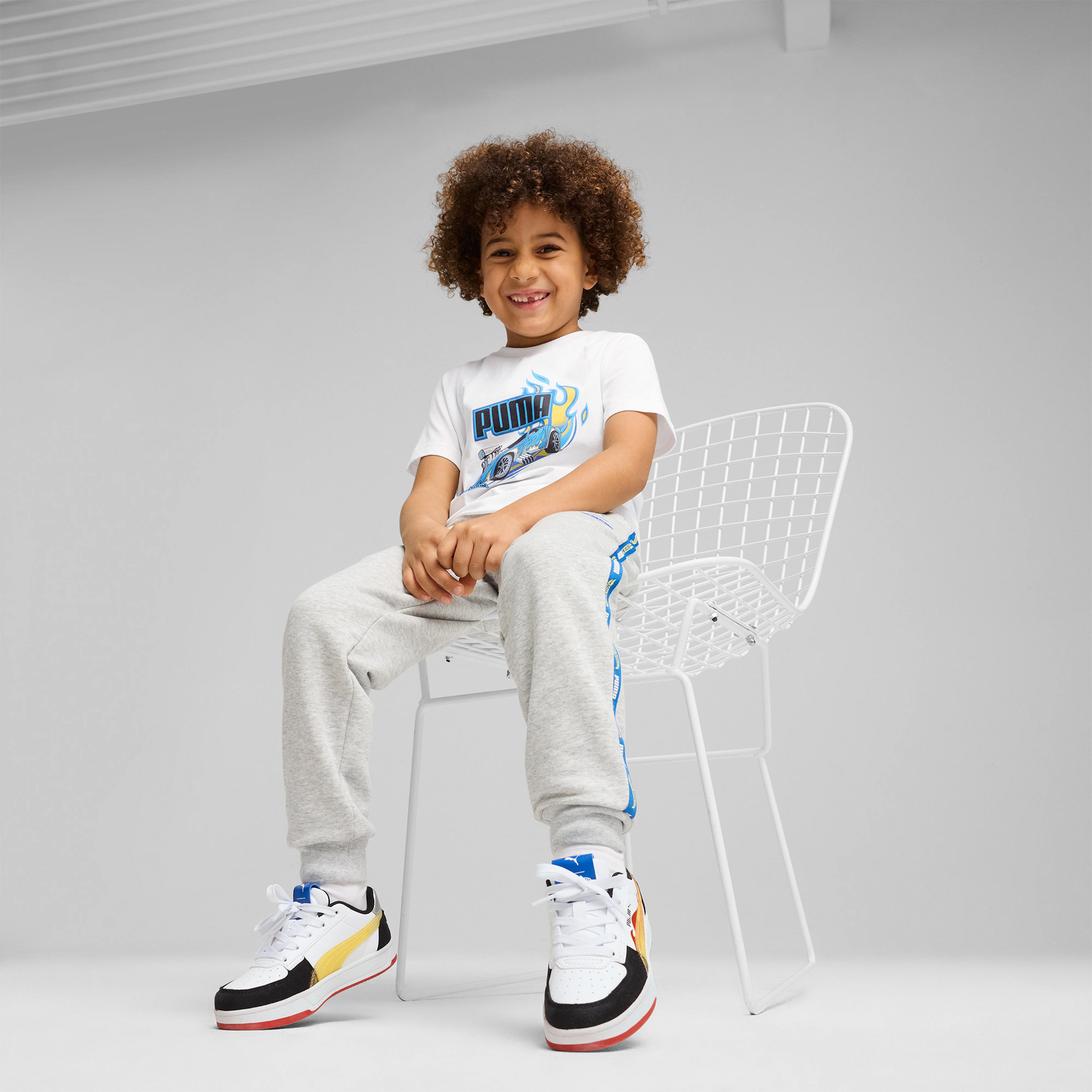 Puma Hot Wheels Graphic Çocuk Gri Eşofman Altı