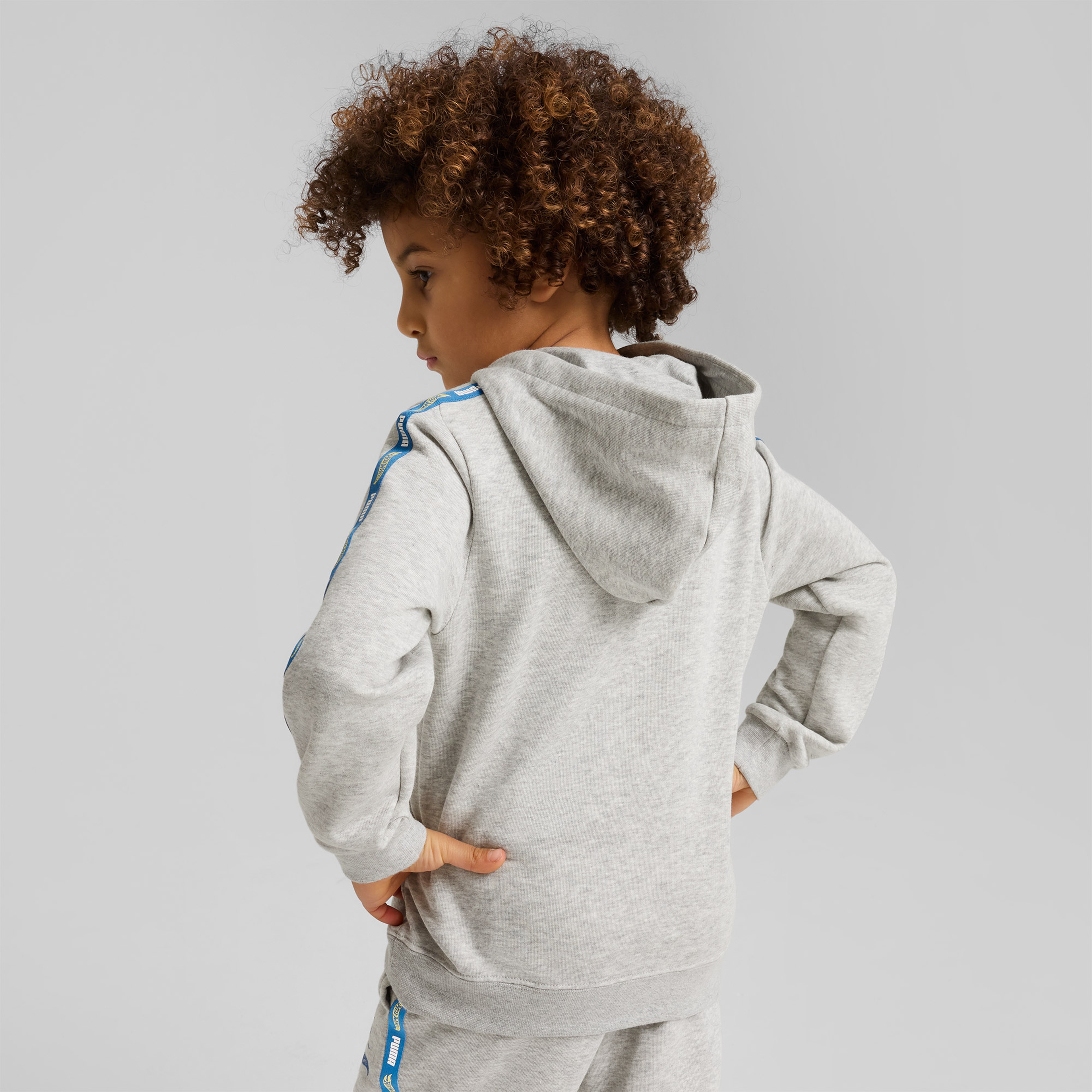 Puma Hot Wheels Graphic Çocuk Gri Sweatshirt