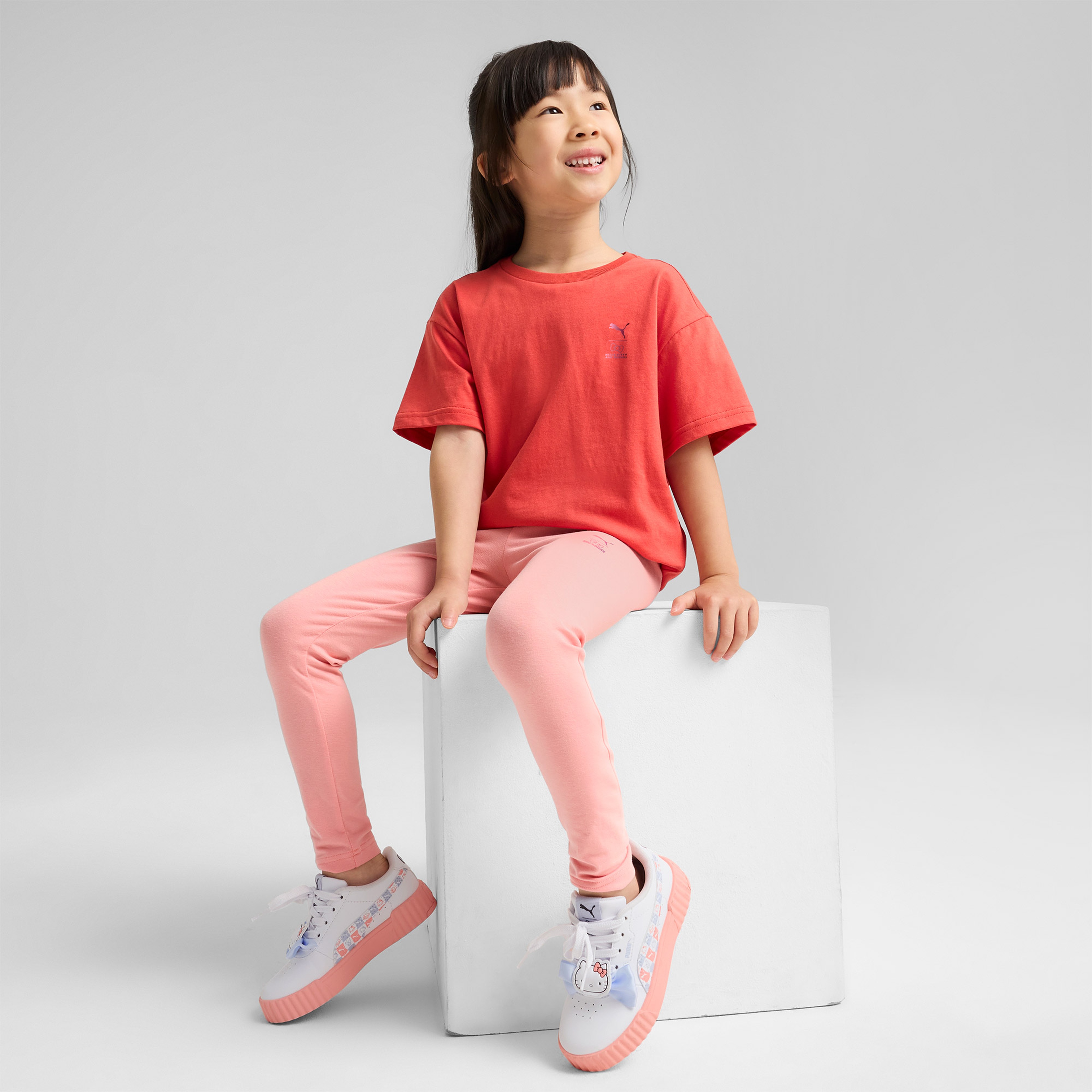 Puma Hello Kitty & Friends Graphic Çocuk Beyaz T-Shirt
