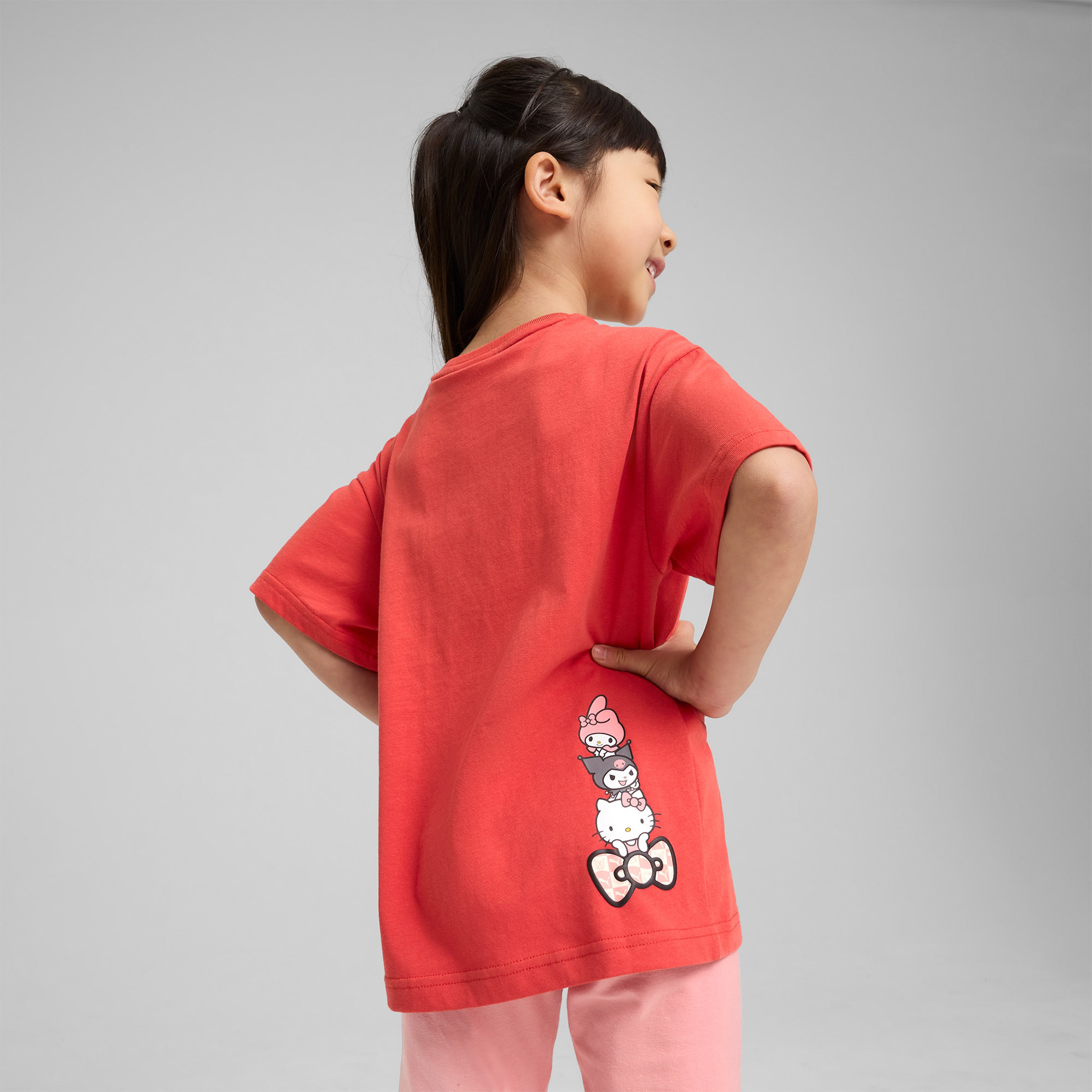 Puma Hello Kitty & Friends Graphic Çocuk Beyaz T-Shirt