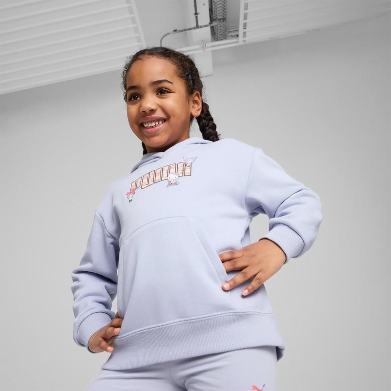 Puma Hello Kitty & Friends Graphic Çocuk Kırmızı Sweatshirt