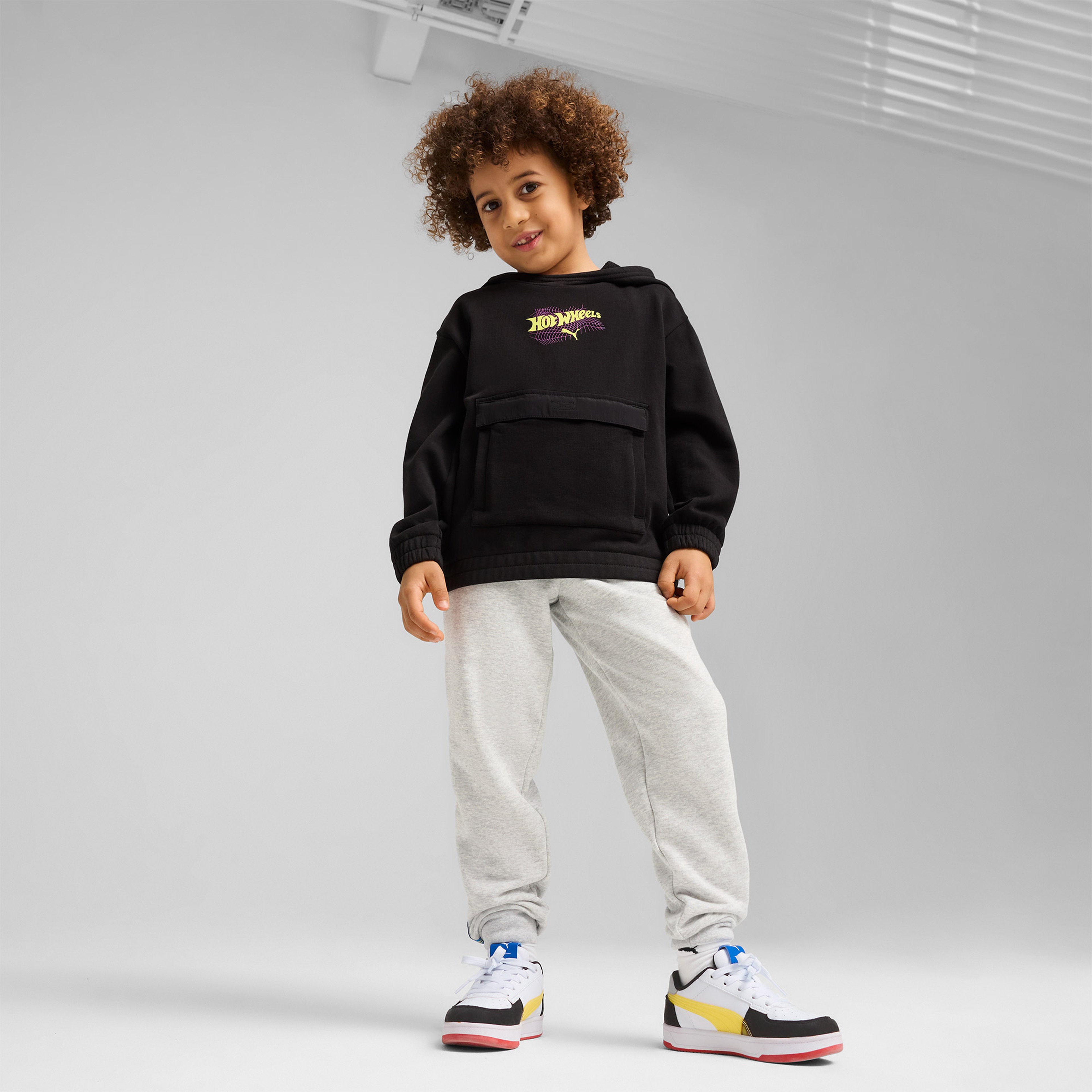 Puma Hot Wheels Graphic Çocuk Siyah Sweatshirt
