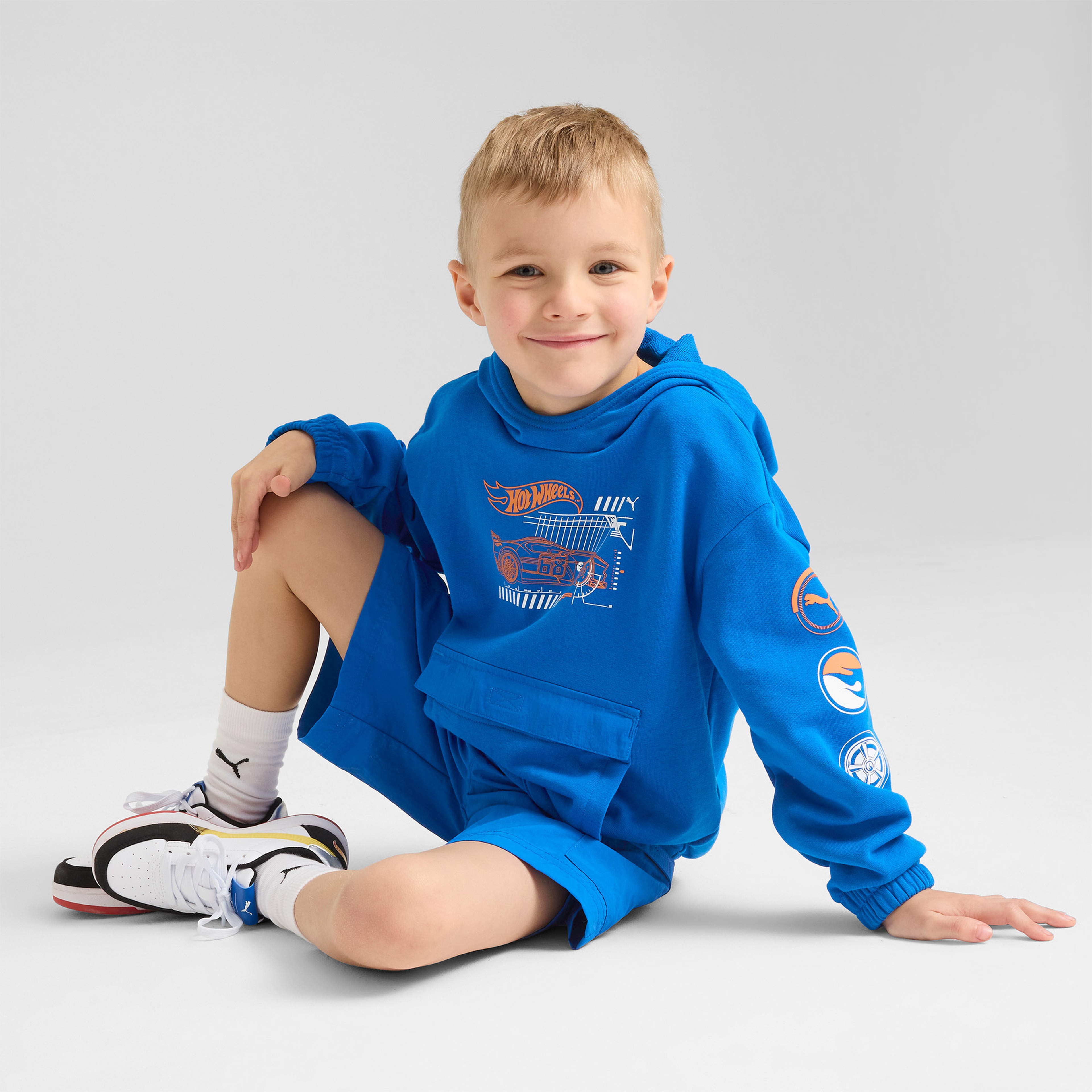 Puma Hot Wheels Graphic Çocuk Siyah Sweatshirt