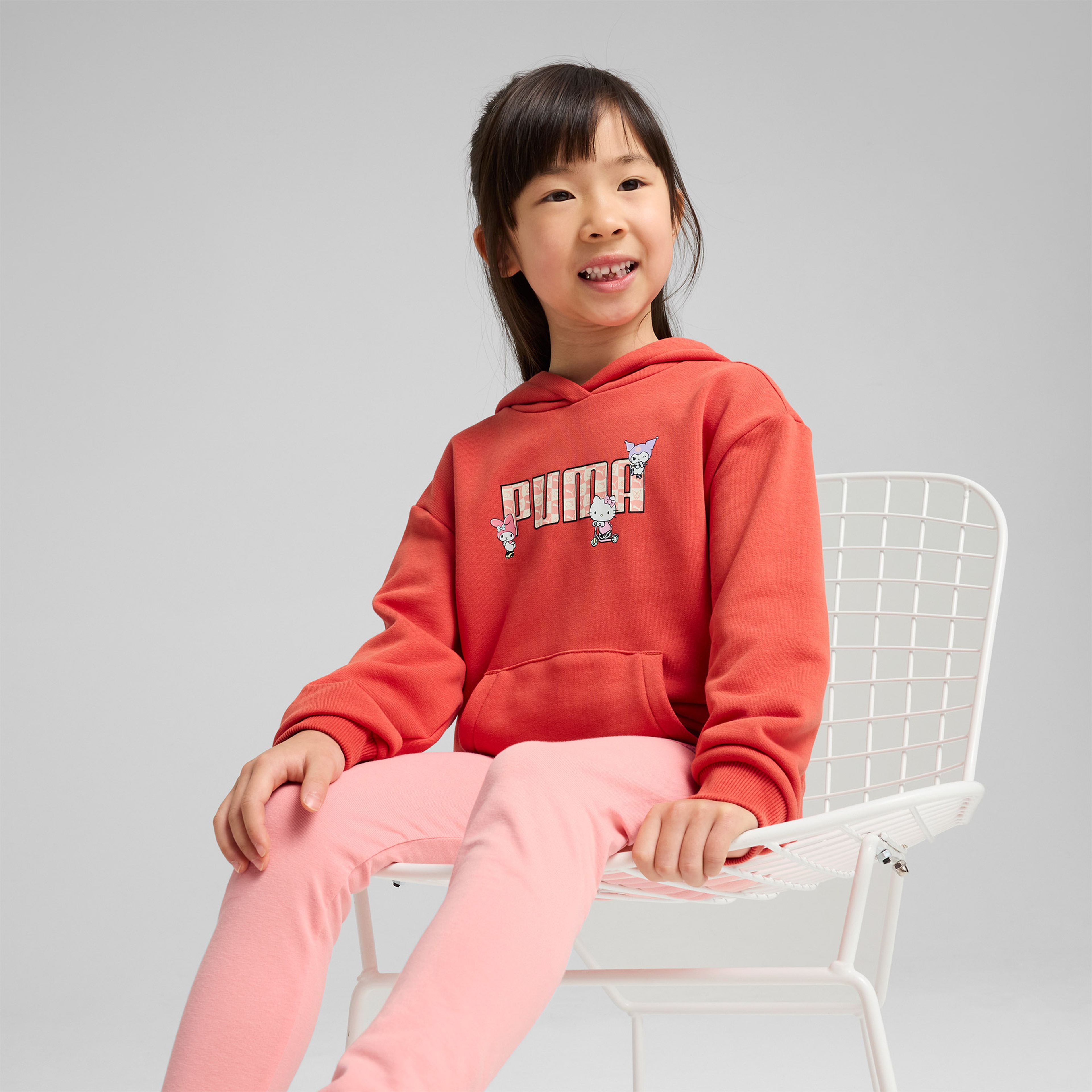 Puma Hello Kitty & Friends Graphic Çocuk Kırmızı Sweatshirt