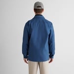 GANT Erkek Mavi Oversize Fit Fermuarlı Logolu Gömlek