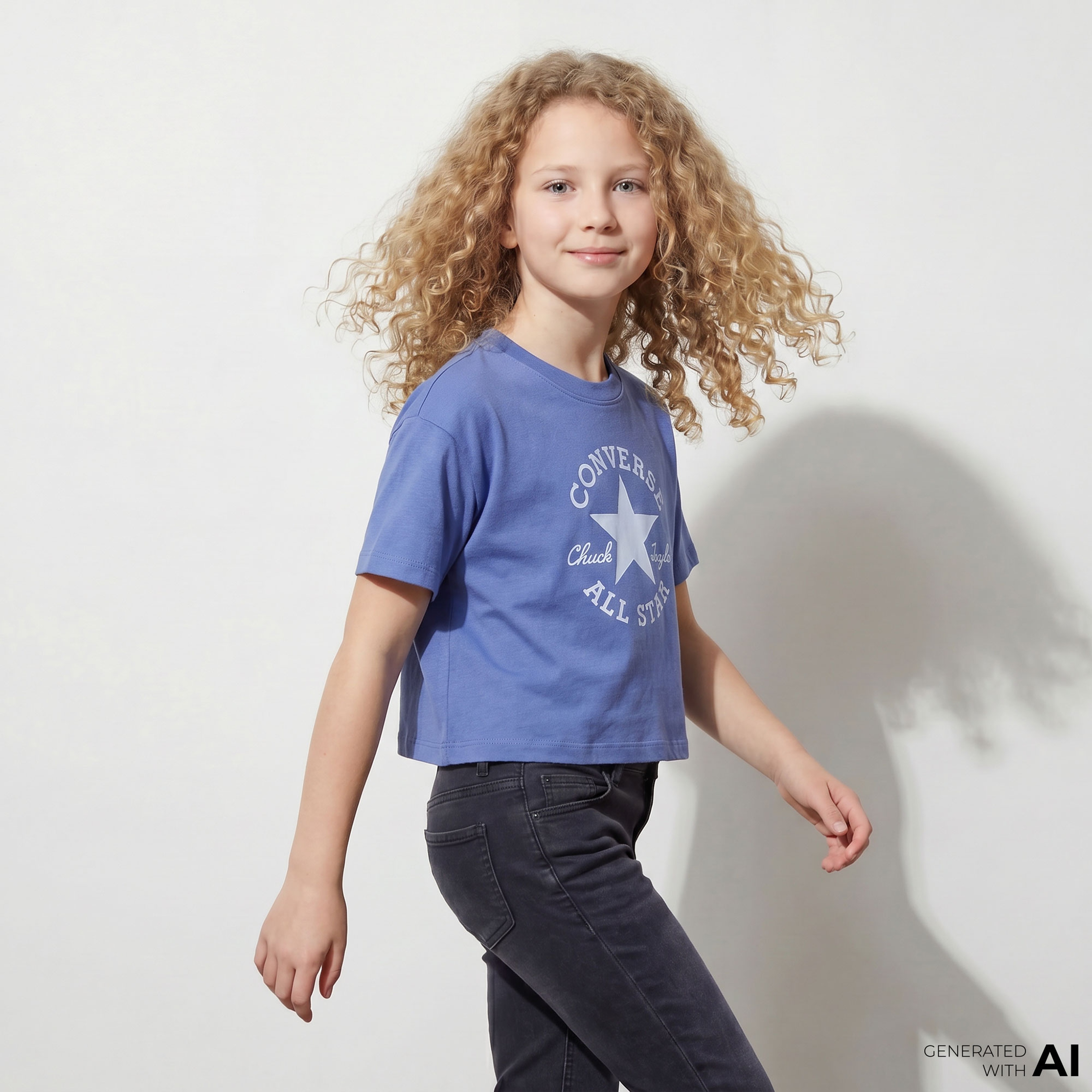 Converse Çocuk Mavi T-Shirt