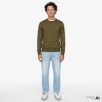 Lacoste Erkek Regular Fit Bisiklet Yaka Organik Pamuk Haki Kazak