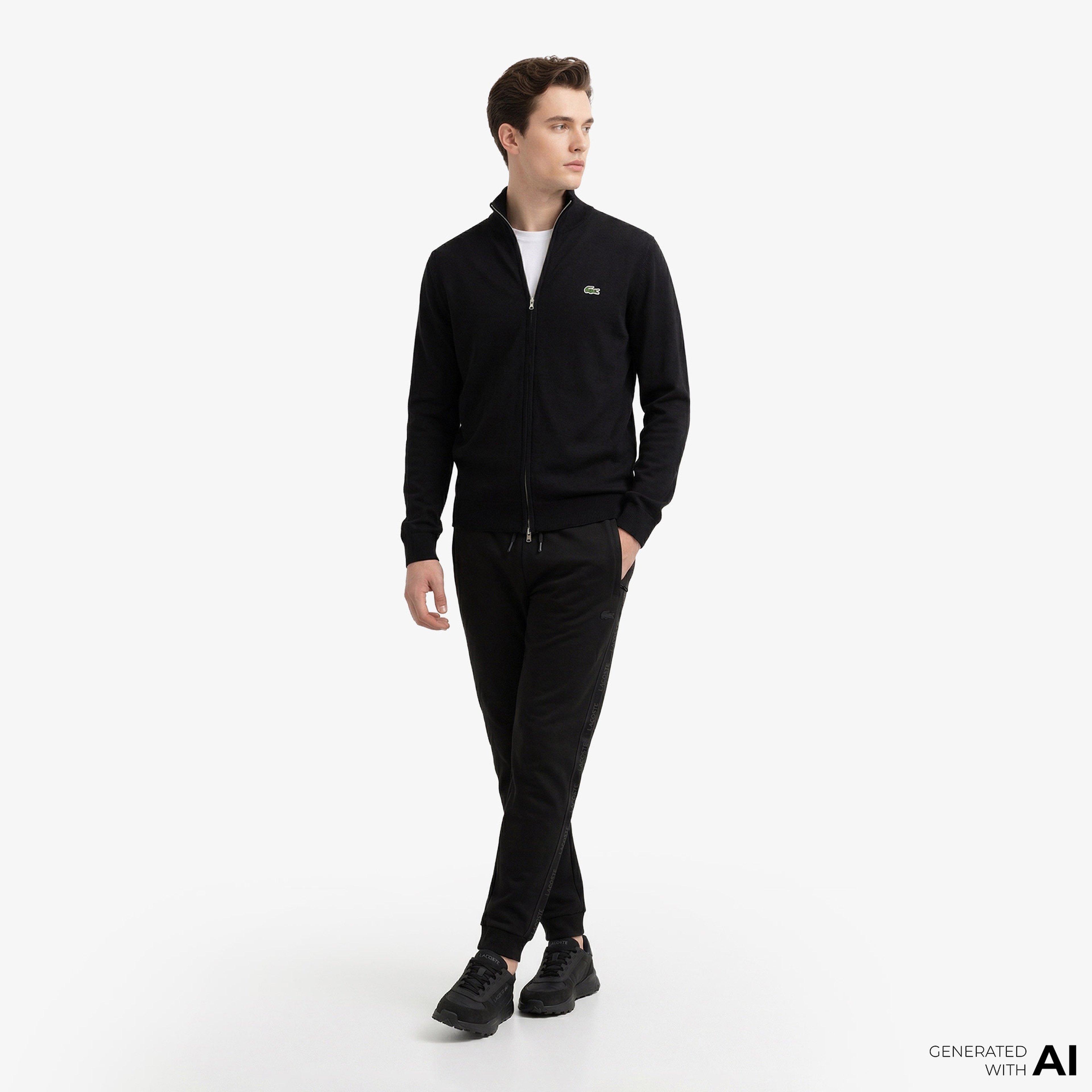 Erkek Relaxed Fit Siyah Eşofman Altı