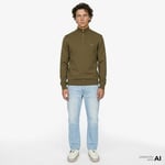 Lacoste Erkek Regular Fit Yarım Fermuarlı Haki Kazak