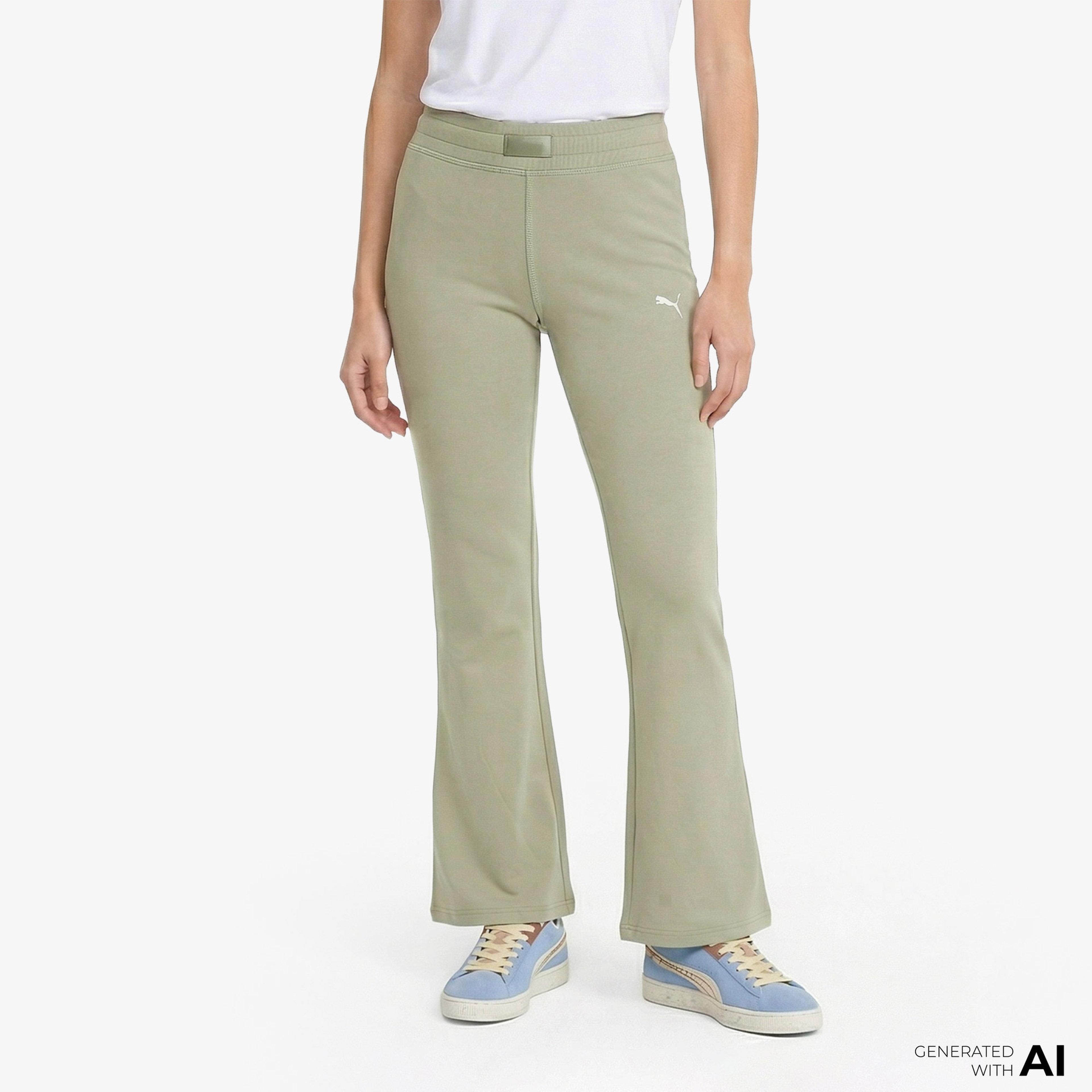 Puma Ess  Leggings Kadın Haki Tayt
