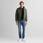 GANT Erkek Yeşil Regular Fit Dik Yaka Kaz Tüyü Mont