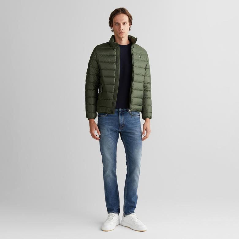 GANT Erkek Yeşil Regular Fit Dik Yaka Kaz Tüyü Mont
