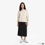 Puma Essential Small Logo Relaxed Crew Kadın Beyaz Sweatshirt