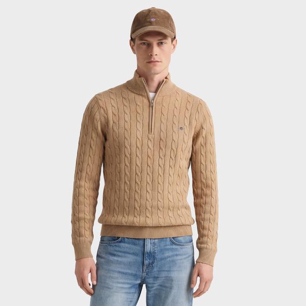 GANT Erkek Krem Regular Fit Örgü Kazak
