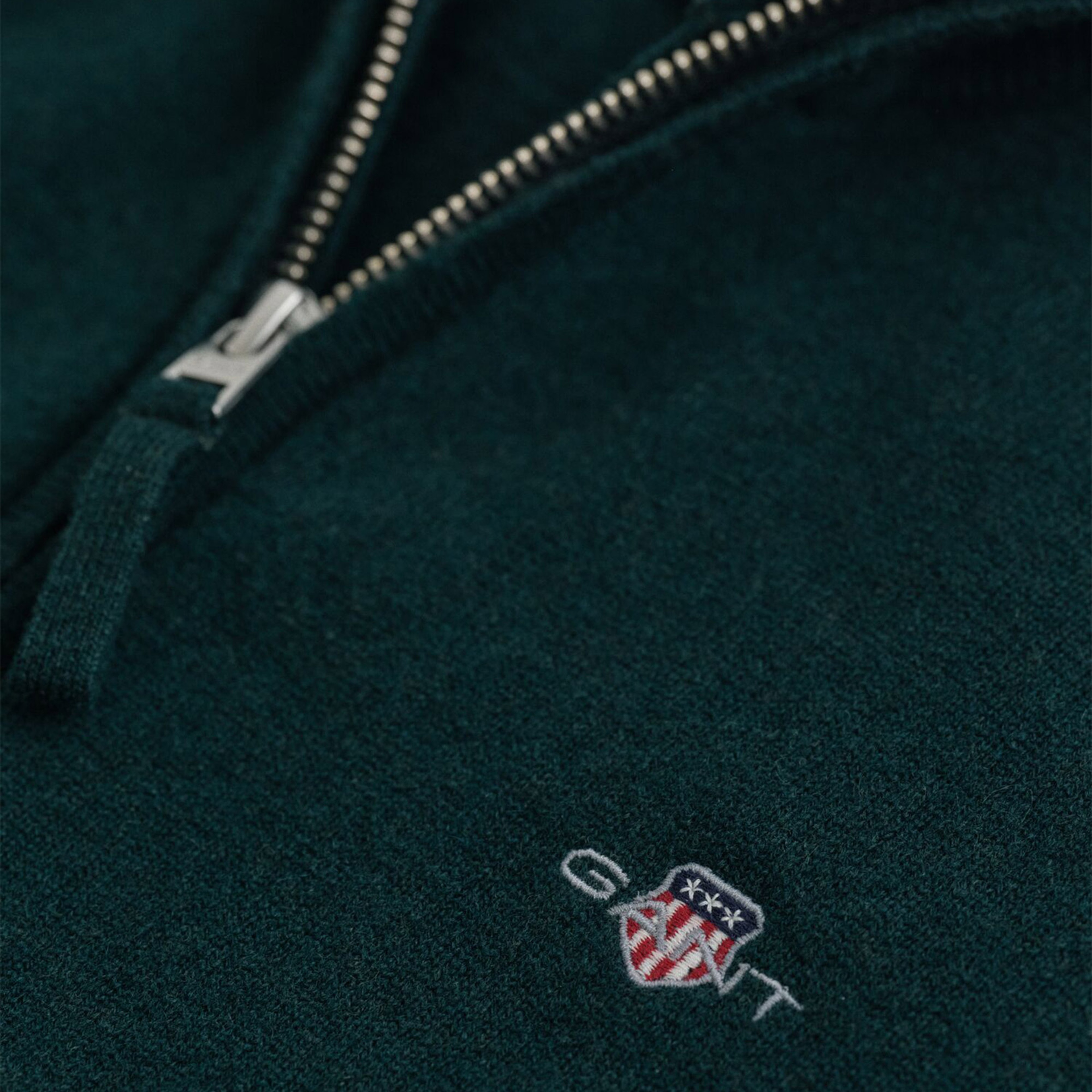GANT Erkek Yeşil Regular Fit Yün Hırka