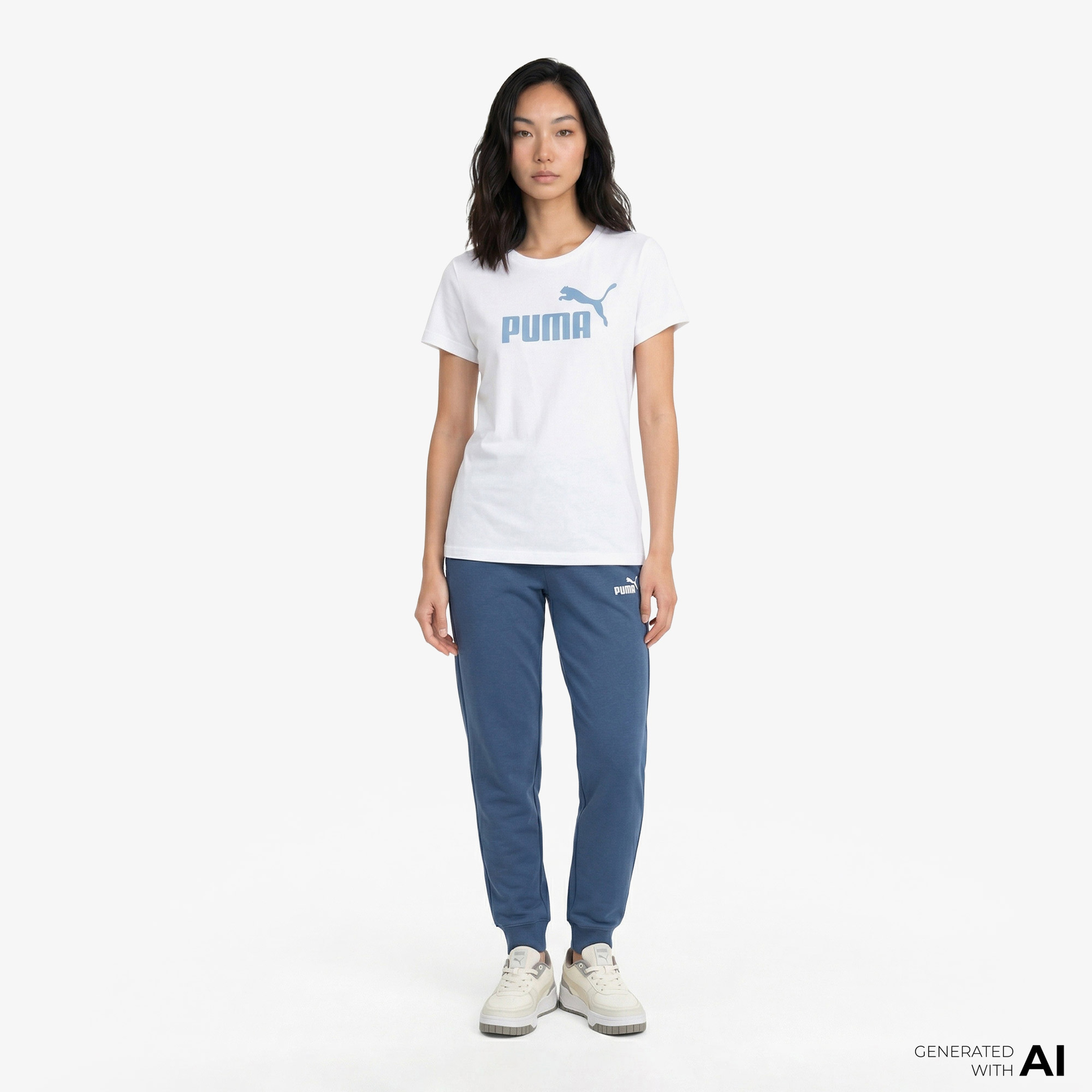 Puma Essential No. 1 Logo Kadın Beyaz T-Shirt